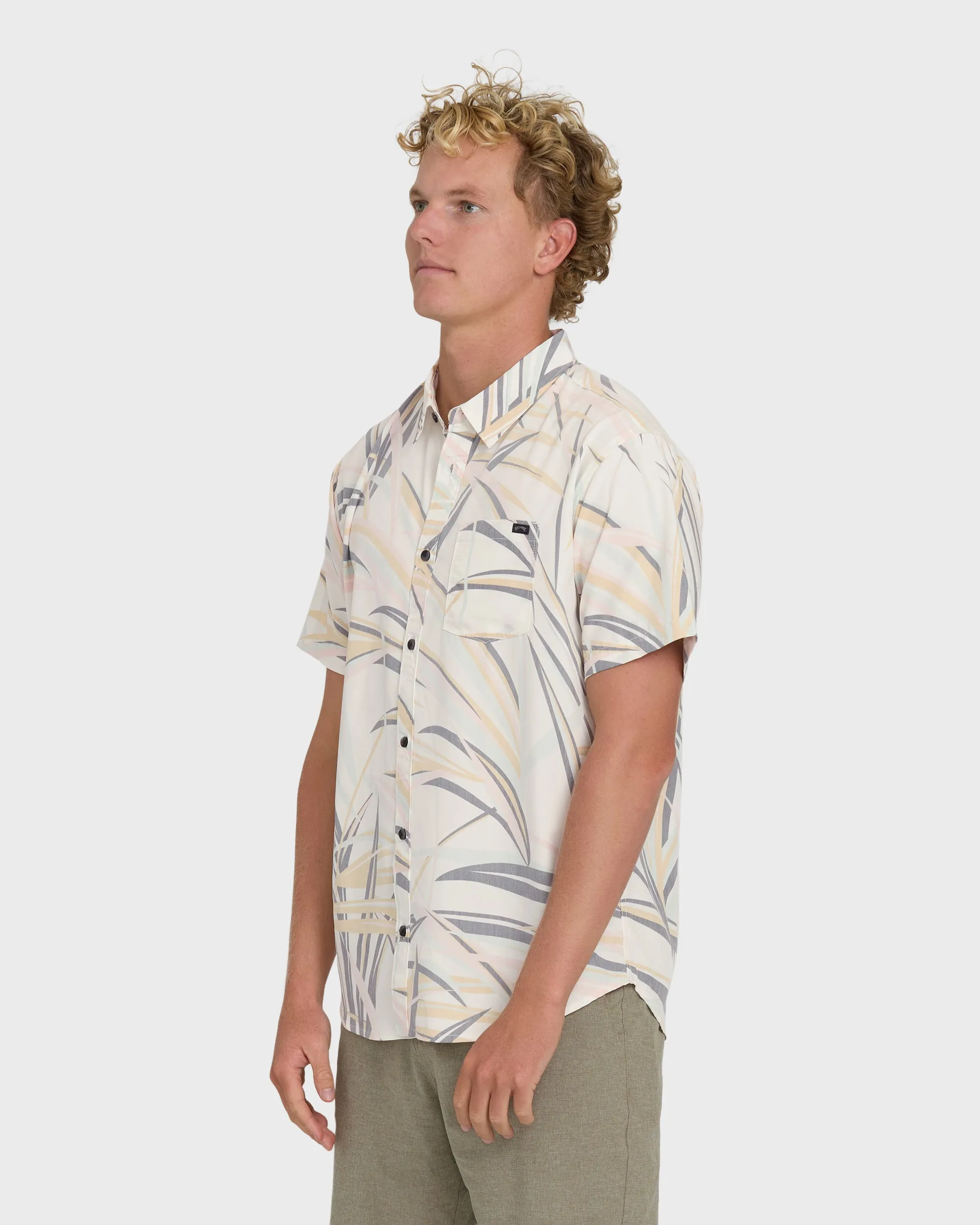 Sundays Lounge Short Sleeve Shirt - Fog sold by Billabong product image thumbnail 3