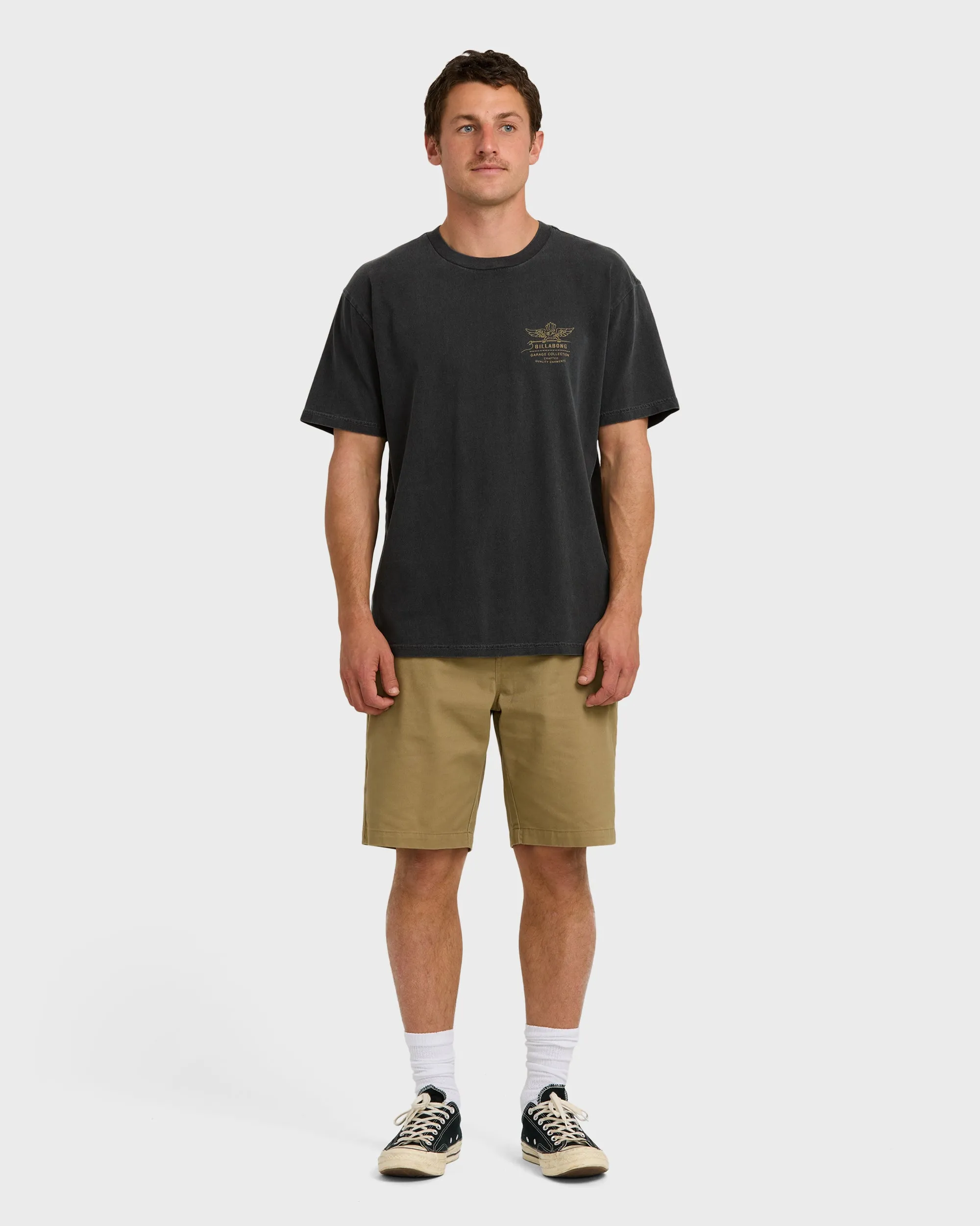 Wingspan Garage Regular Short Sleeve T-Shirt - Washed Black sold by Billabong product image thumbnail 4