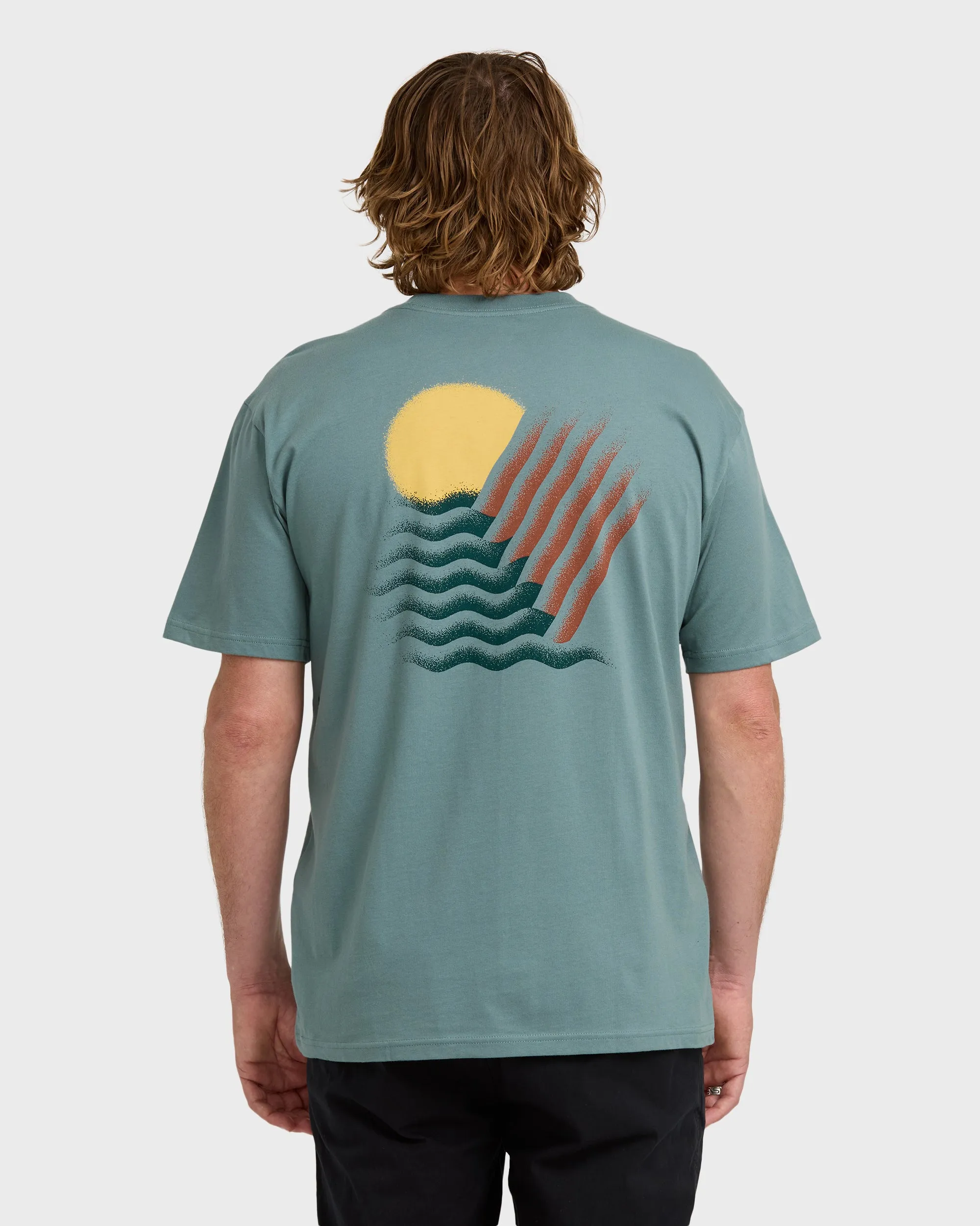 Canyons Regular Short Sleeve T-Shirt - Sea Blue sold by Billabong