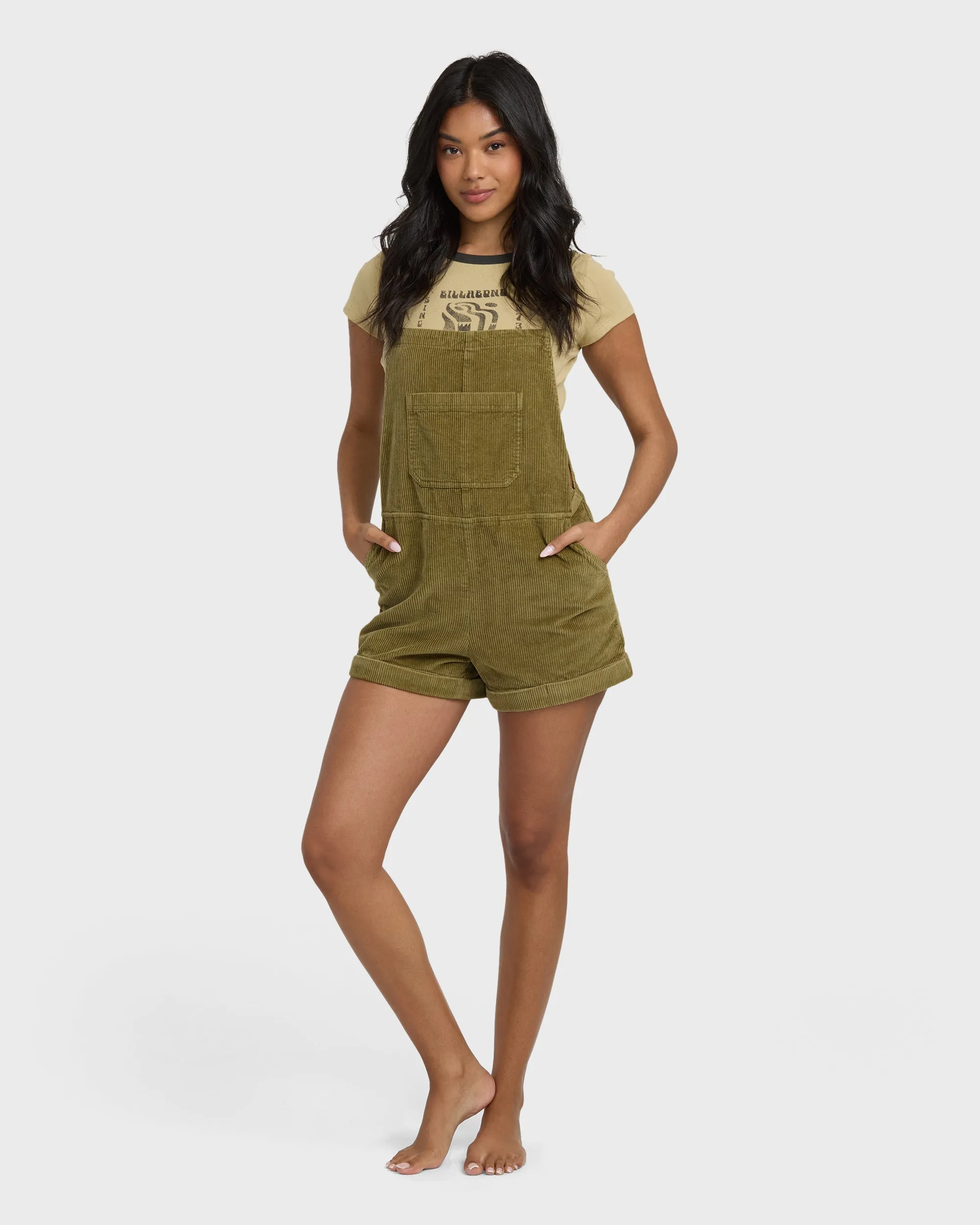 Wild Pursuit Cord Overalls - Martini Olive sold by Billabong product image thumbnail 5