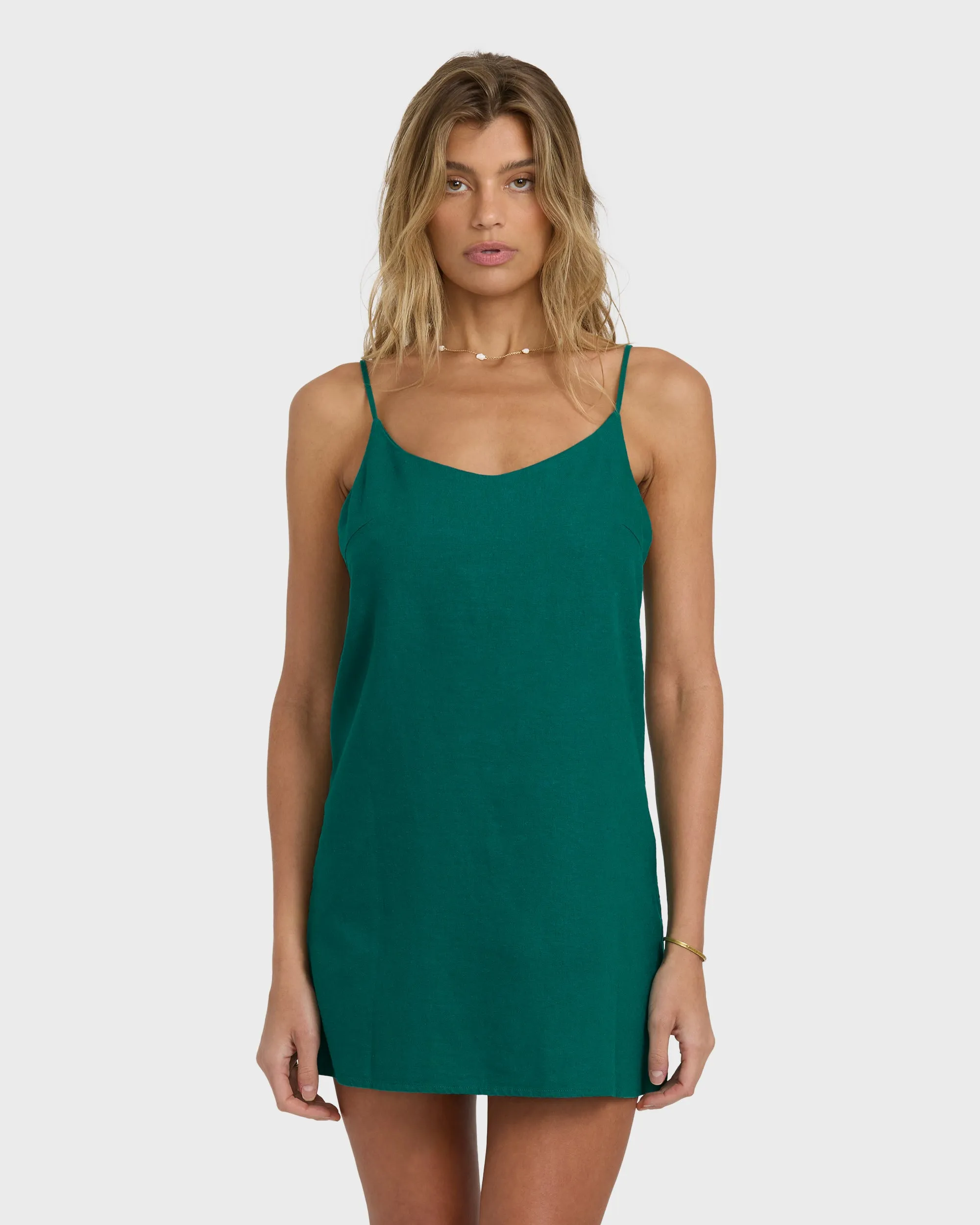Summer Love Mini Slip Dress - Deep Sea sold by Billabong