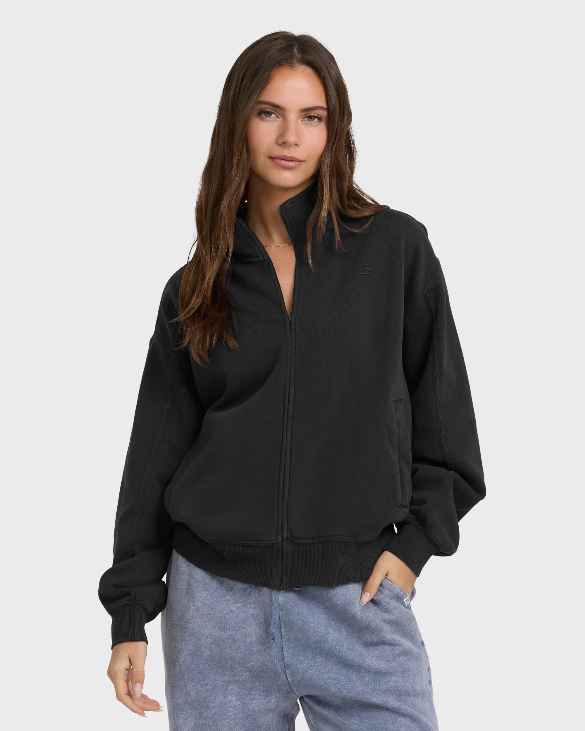 The Avery Zip Sweatshirt - Black Sands sold by Billabong