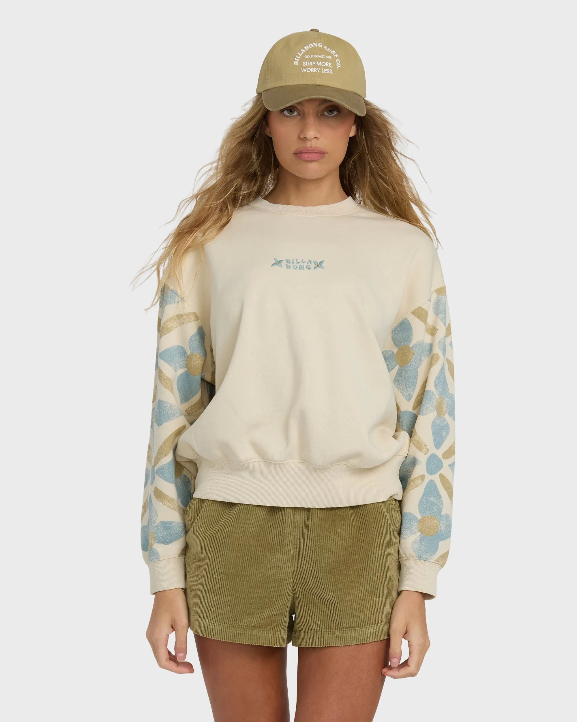 Atlas Tide Kendal Crewneck Sweatshirt - Whitecap sold by Billabong product image thumbnail 5
