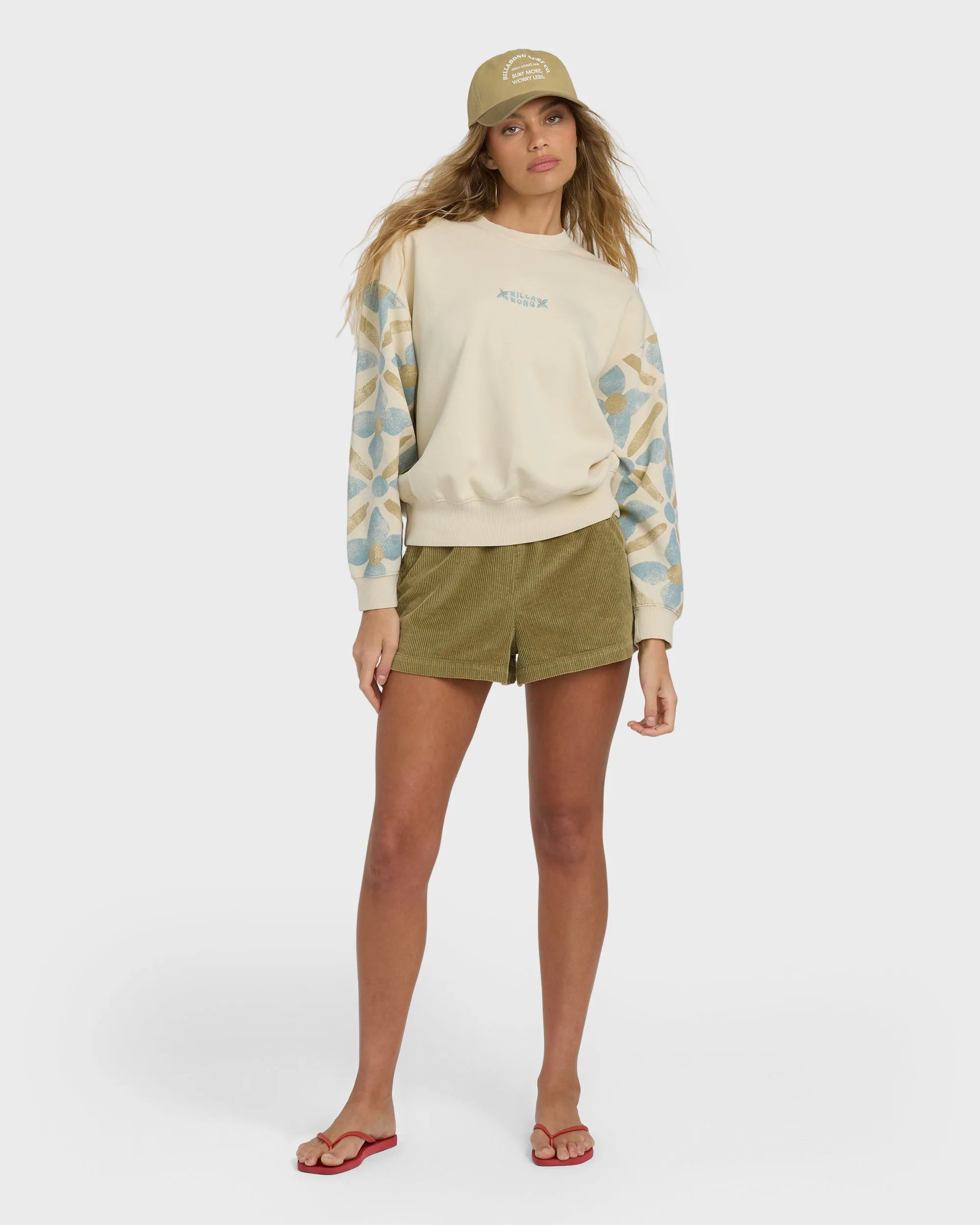 Atlas Tide Kendal Crewneck Sweatshirt - Whitecap sold by Billabong product image thumbnail 3