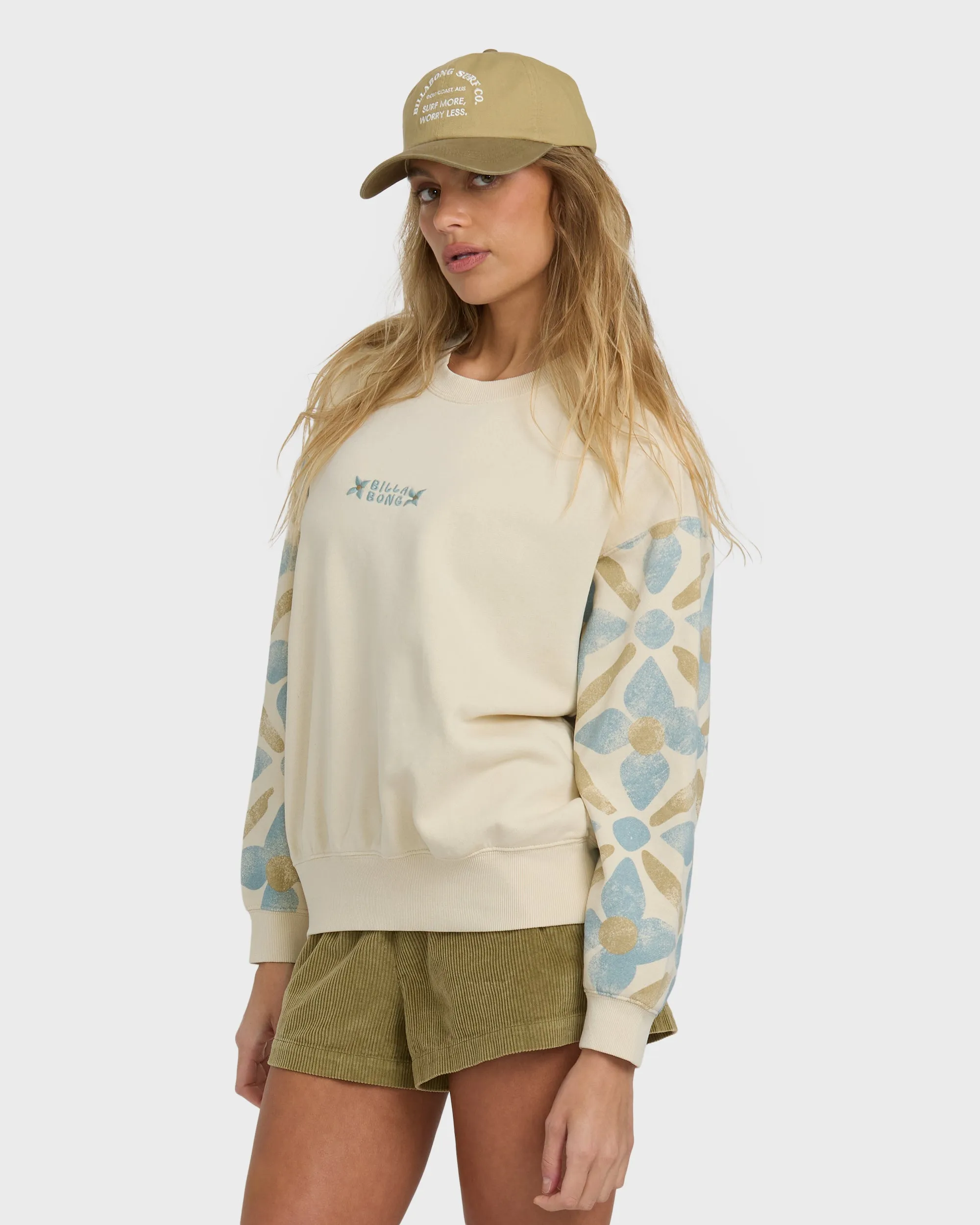 Atlas Tide Kendal Crewneck Sweatshirt - Whitecap sold by Billabong product image thumbnail 4