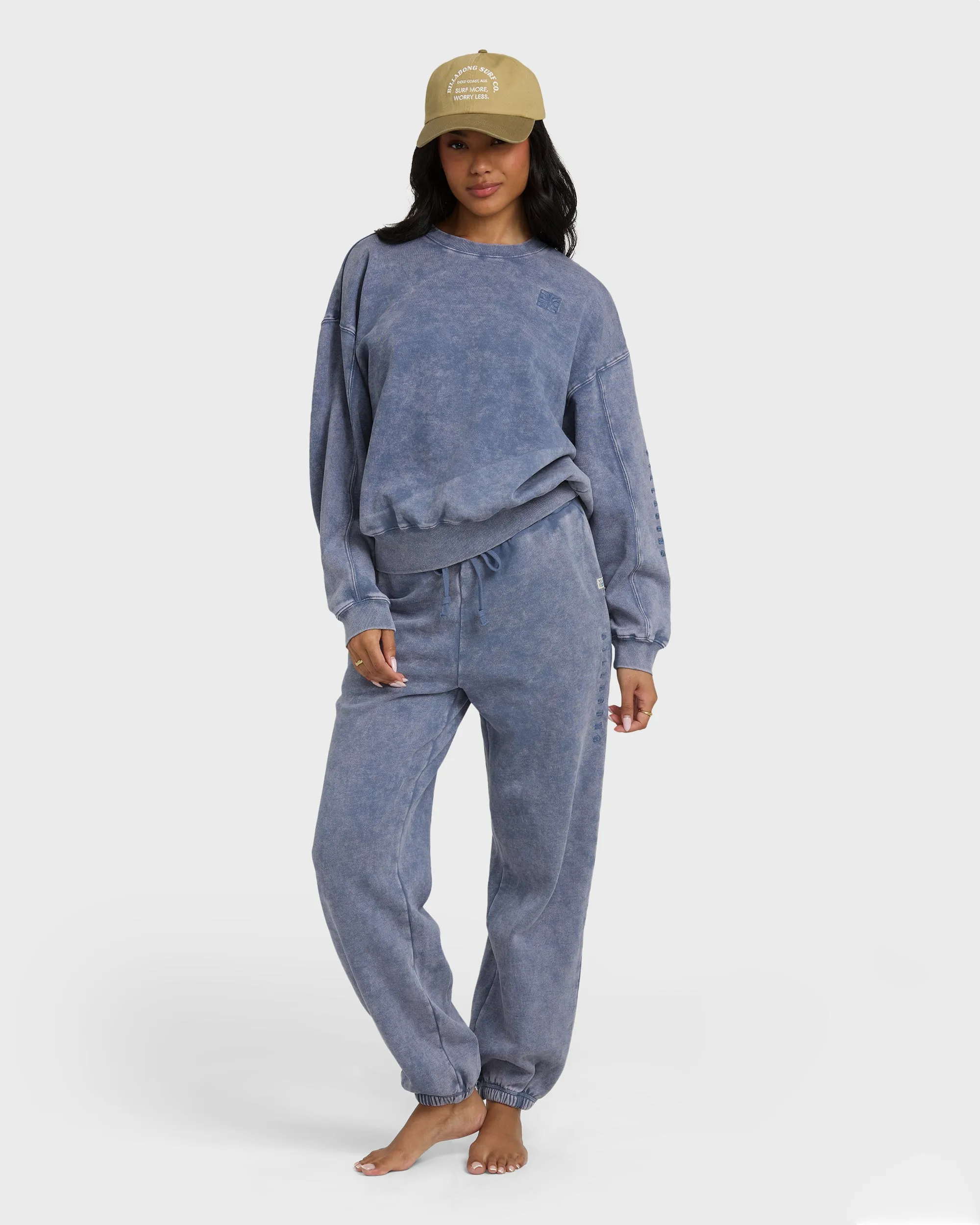 Saltwashed Kendal Crewneck Sweatshirt - Stone Blue sold by Billabong product image thumbnail 3