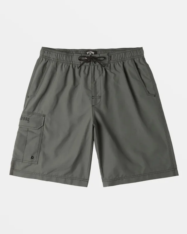 Immortal Throw On 21" Swim Trunks - Slate Green sold by Billabong