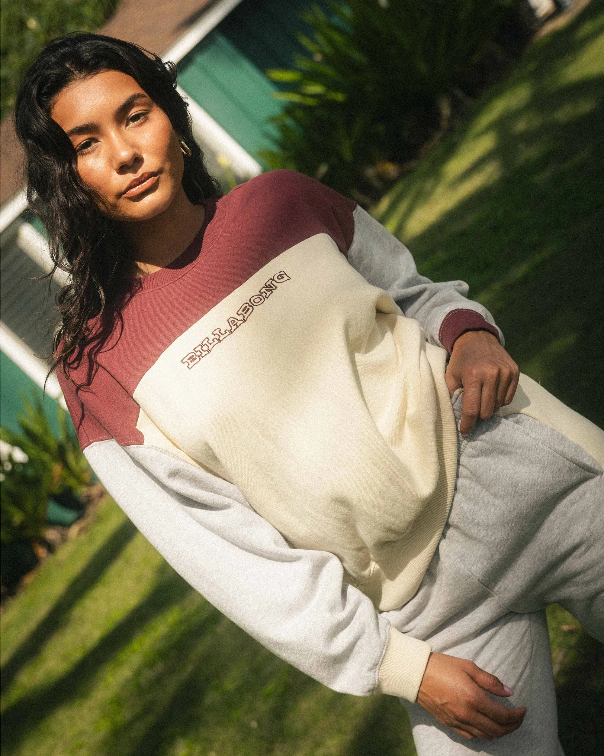 Get It Kendal Crewneck Sweatshirt - Pinot sold by Billabong product image thumbnail 2