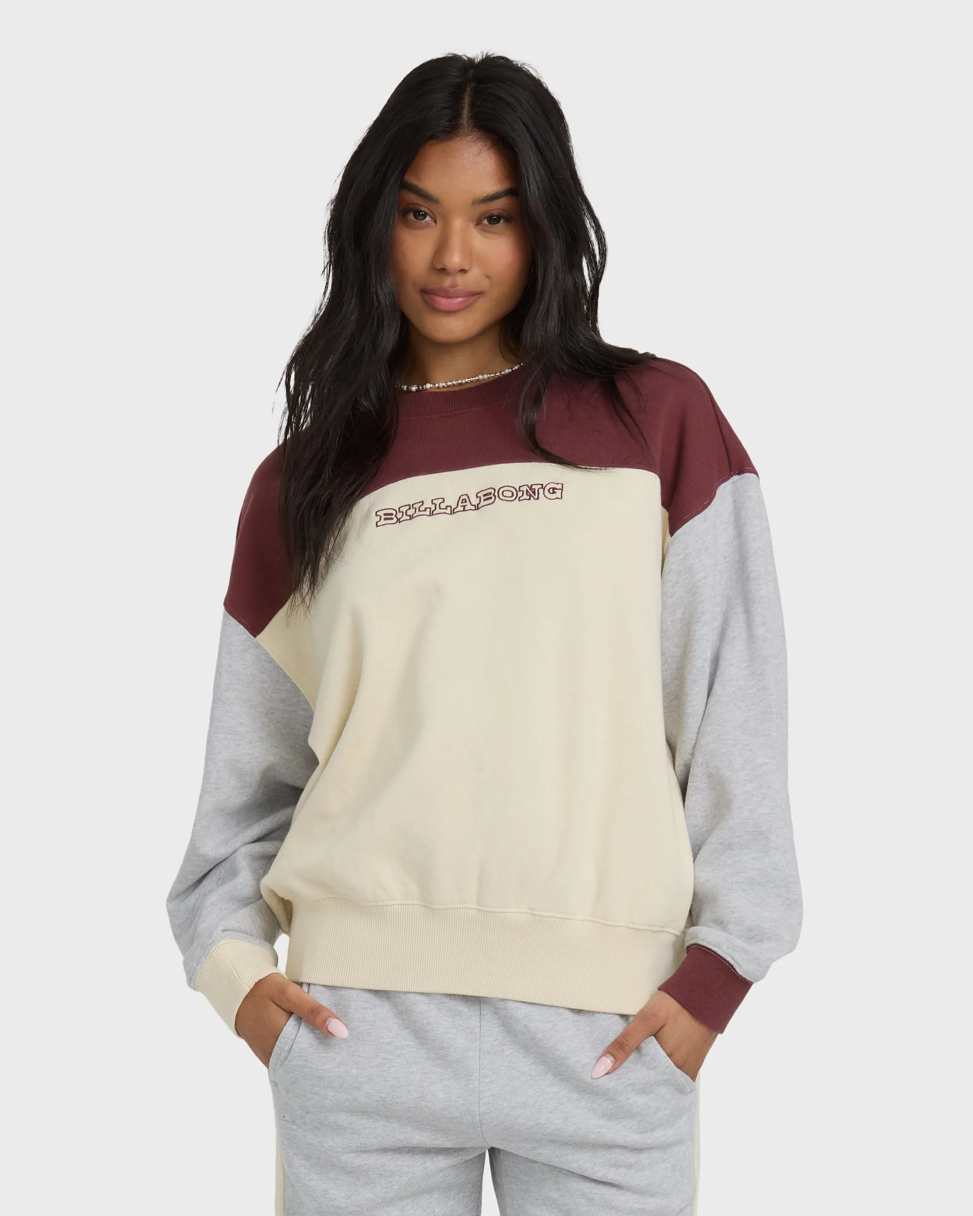 Get It Kendal Crewneck Sweatshirt - Pinot sold by Billabong product image thumbnail 5