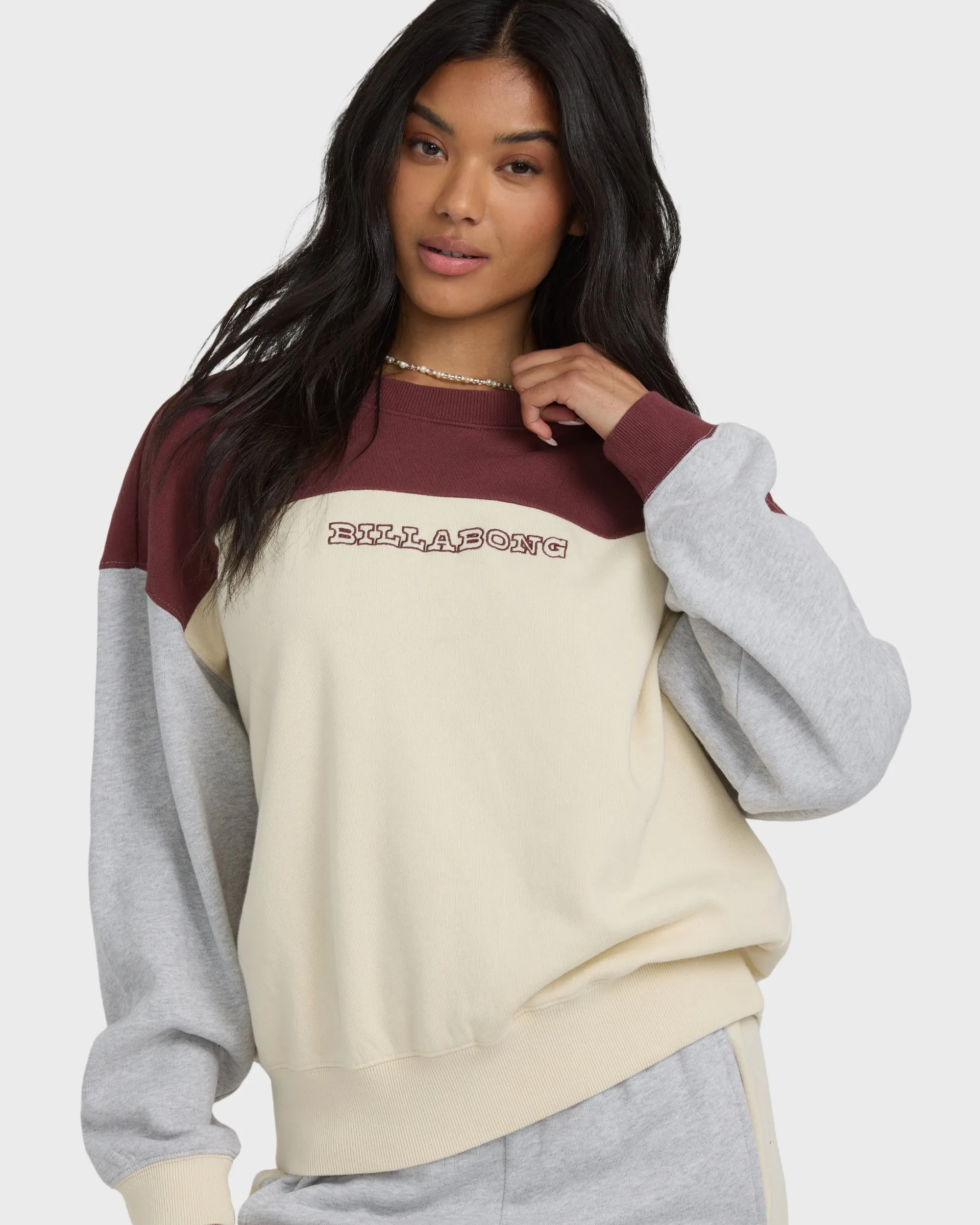 Get It Kendal Crewneck Sweatshirt - Pinot sold by Billabong product image thumbnail 3