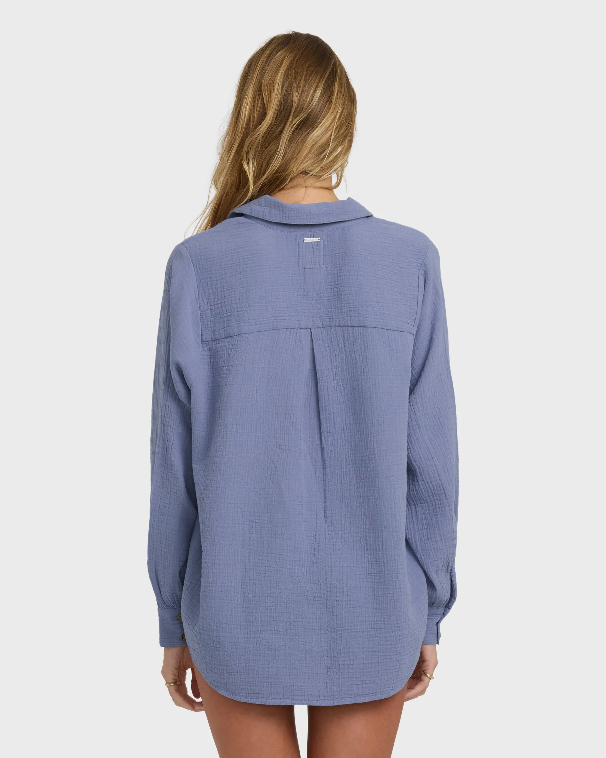 Sweet Swell Long Sleeve Shirt - Stone Blue sold by Billabong product image thumbnail 4