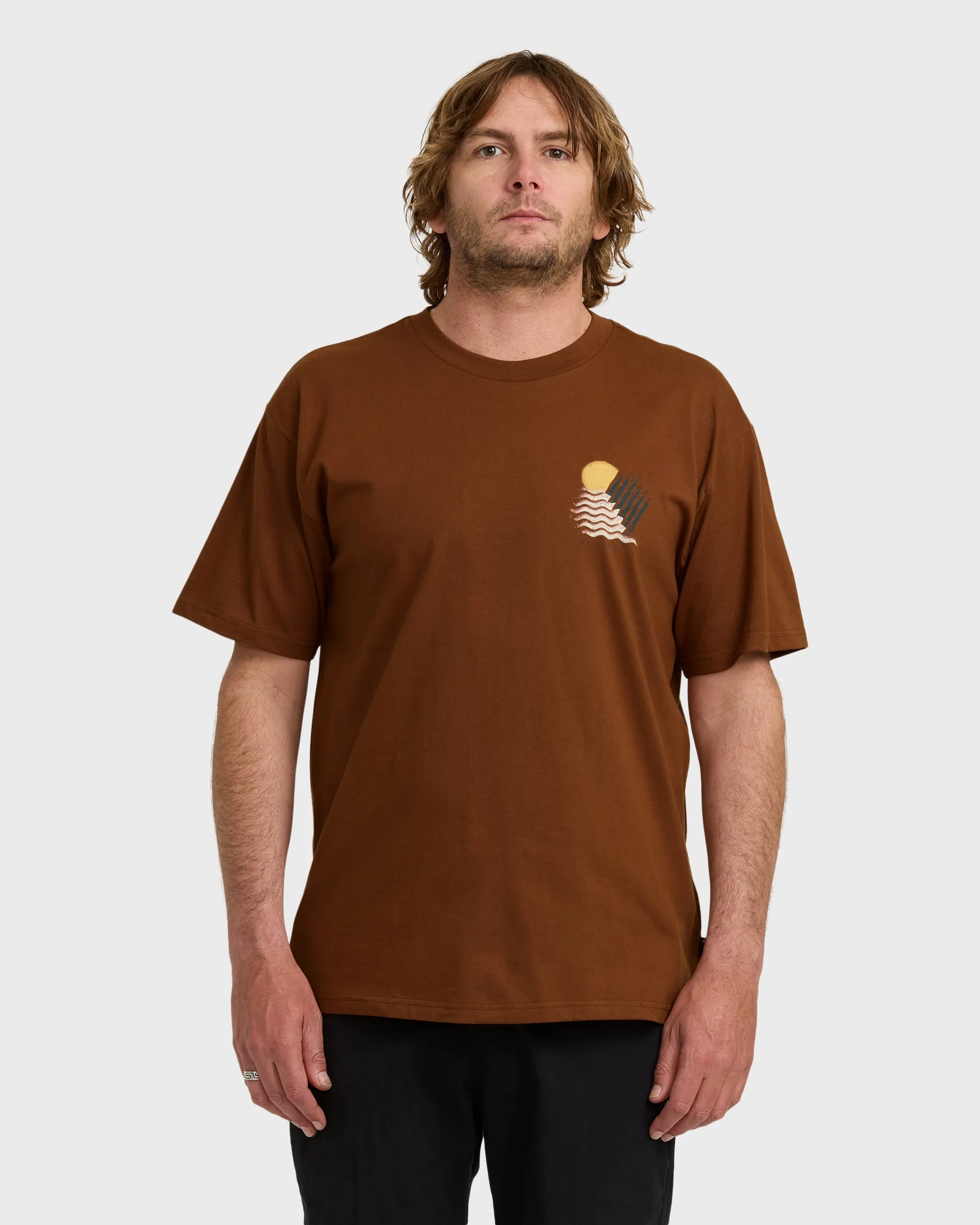 Canyons Regular Short Sleeve T-Shirt - Rust sold by Billabong