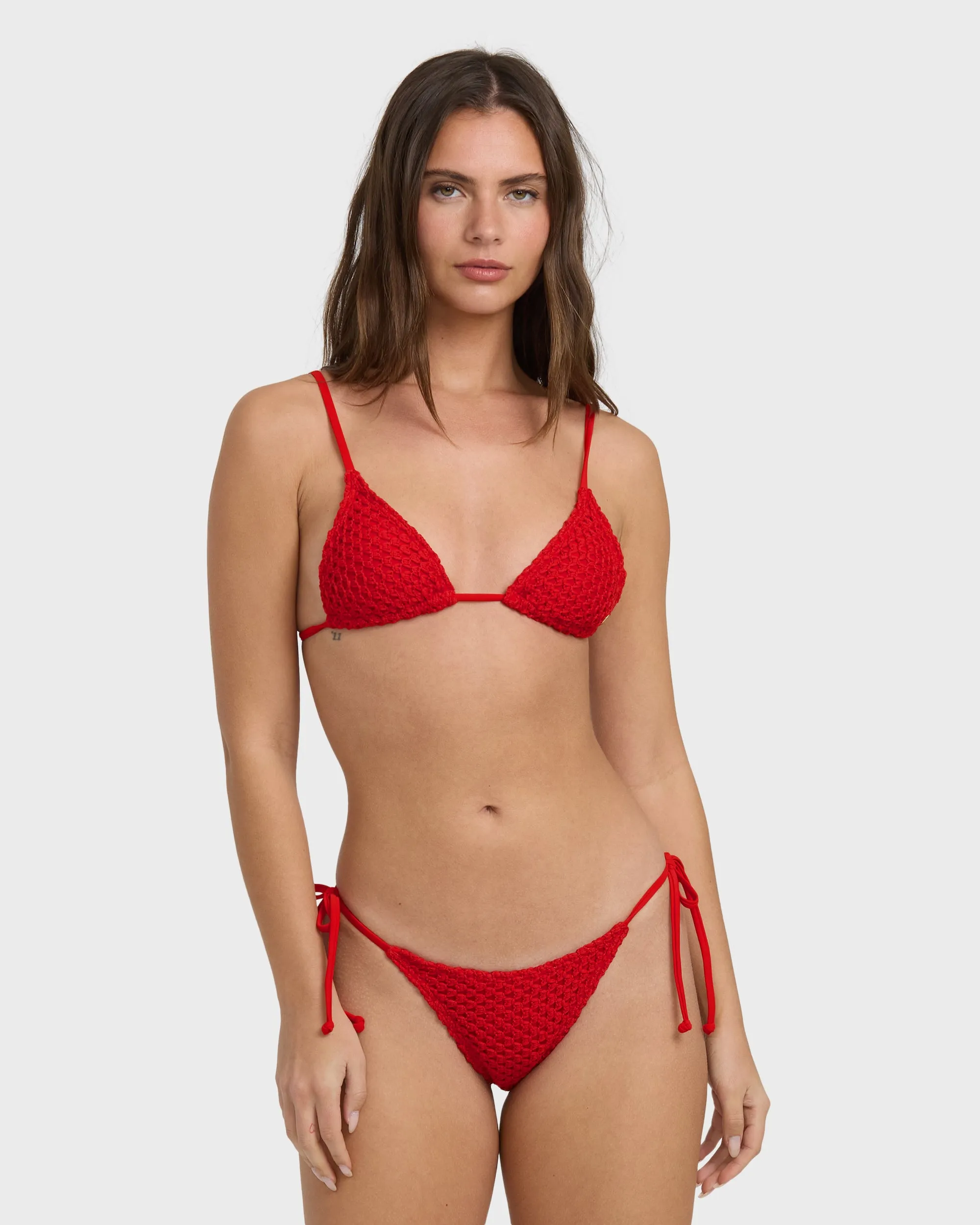 Twisted Tides Tie-side Hike Bikini Bottom - Red Aloha sold by Billabong product image thumbnail 5