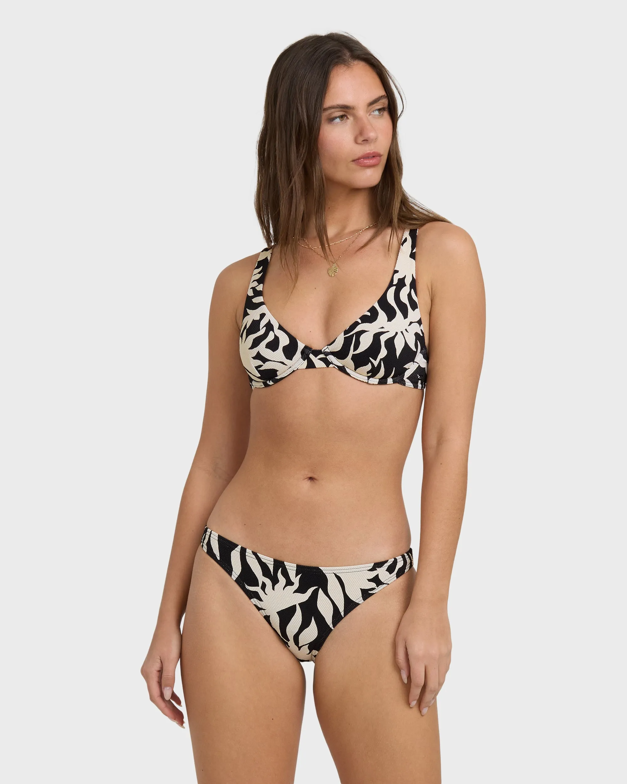 By My Side Tropic Bikini Bottom - Black White sold by Billabong product image thumbnail 3