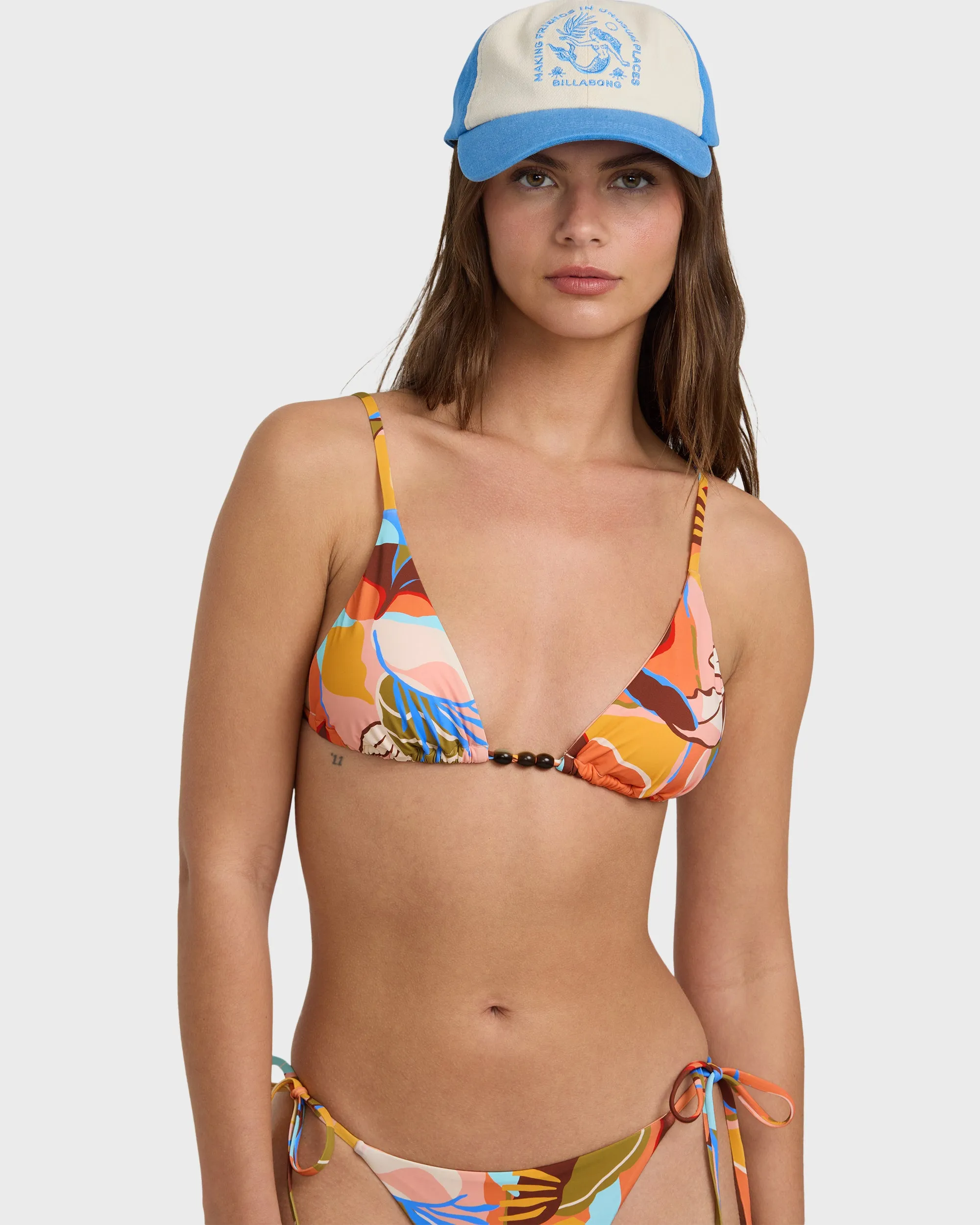 Lei Daze Tall Slide Triangle Bikini Top - Multi sold by Billabong product image thumbnail 2