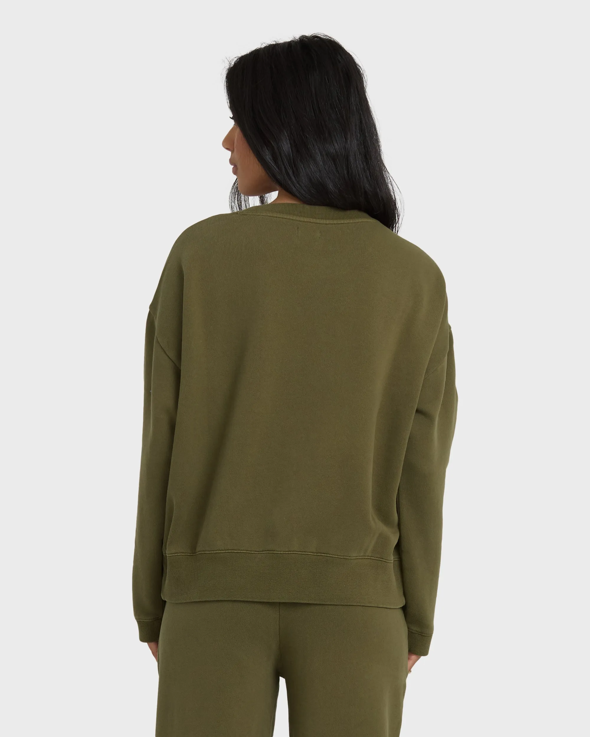 Sightseer Wave Crewneck Sweatshirt - Martini Olive sold by Billabong product image thumbnail 5