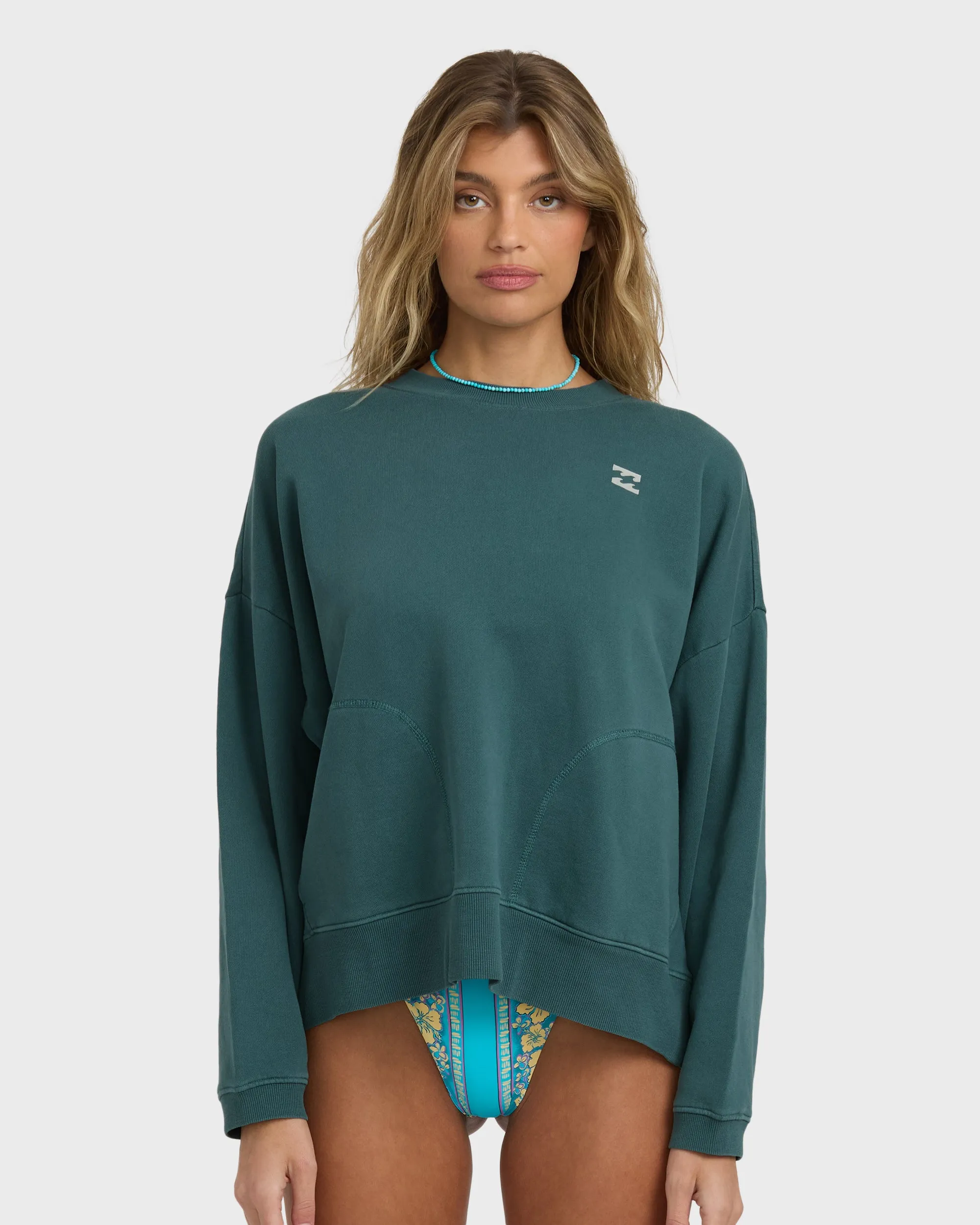 Dont Forget Crewneck Sweatshirt - Alpine sold by Billabong product image thumbnail 5