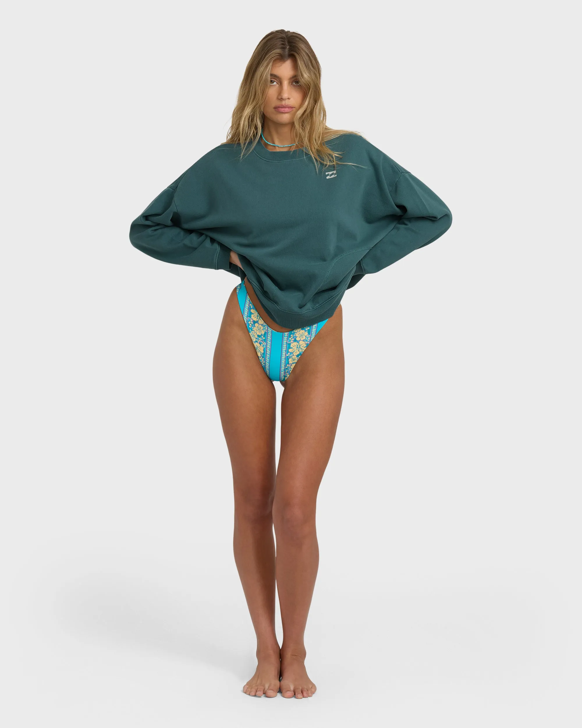 Dont Forget Crewneck Sweatshirt - Alpine sold by Billabong product image thumbnail 4
