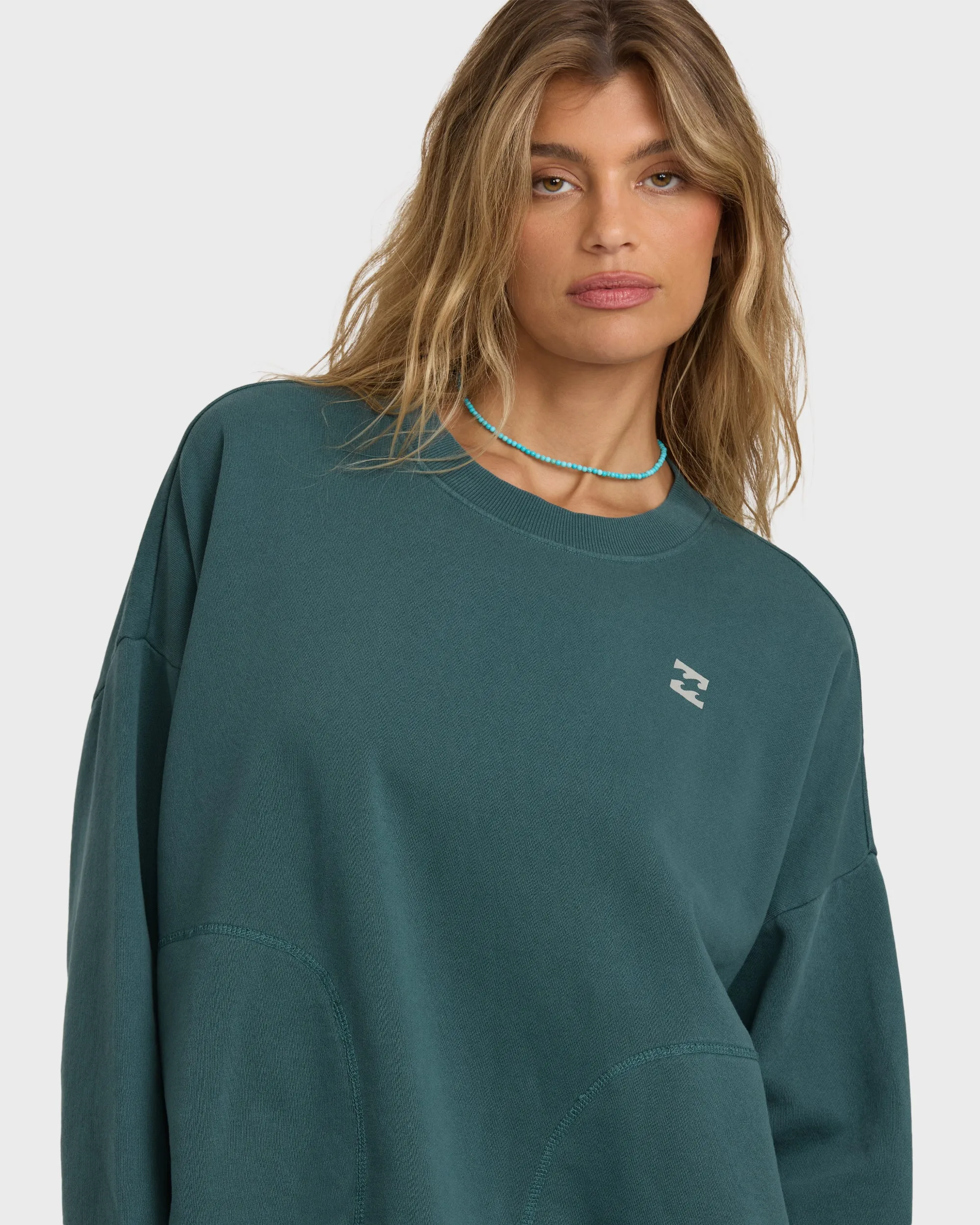 Dont Forget Crewneck Sweatshirt - Alpine sold by Billabong product image thumbnail 3
