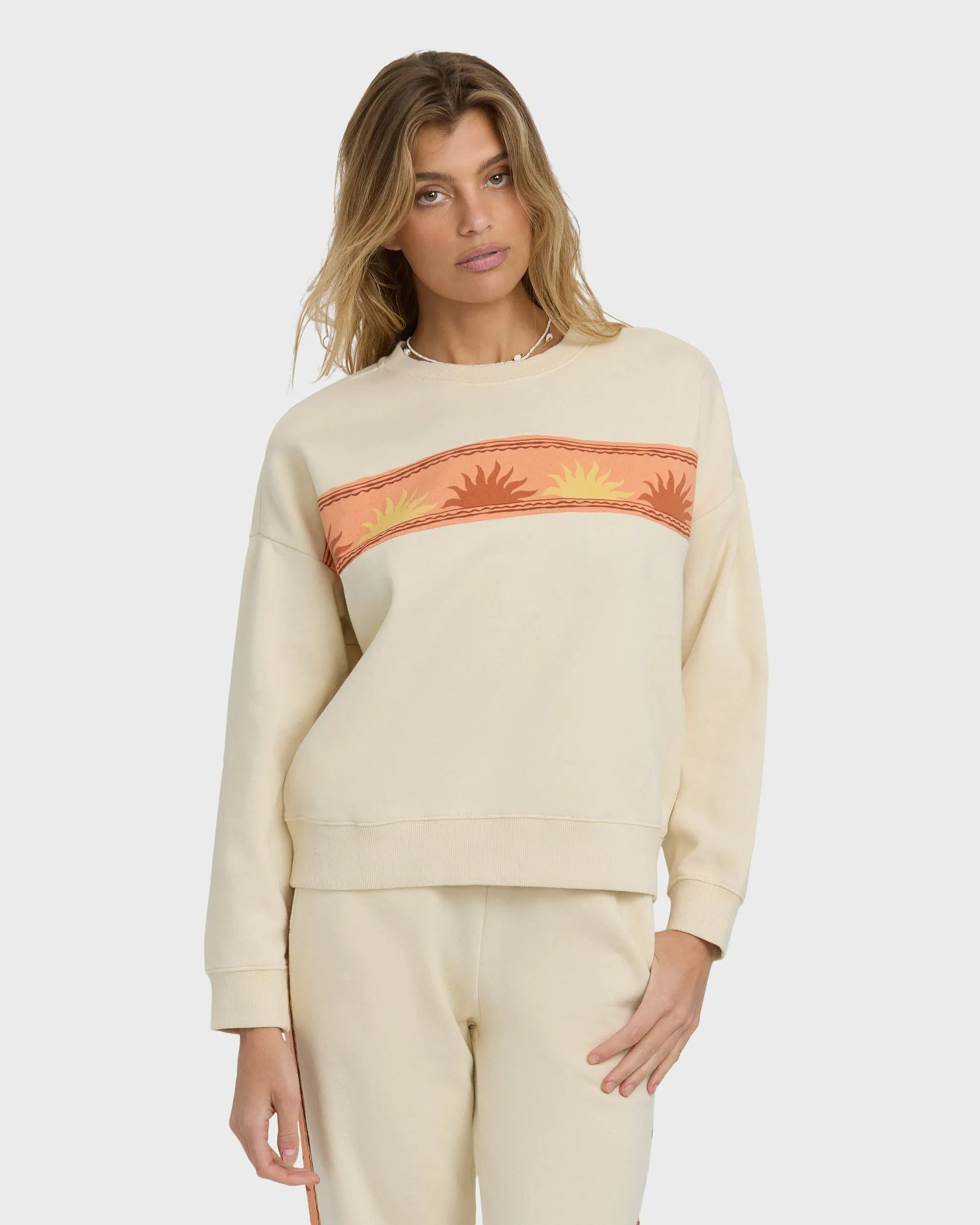 Echo Crewneck Sweatshirt - Whitecap sold by Billabong