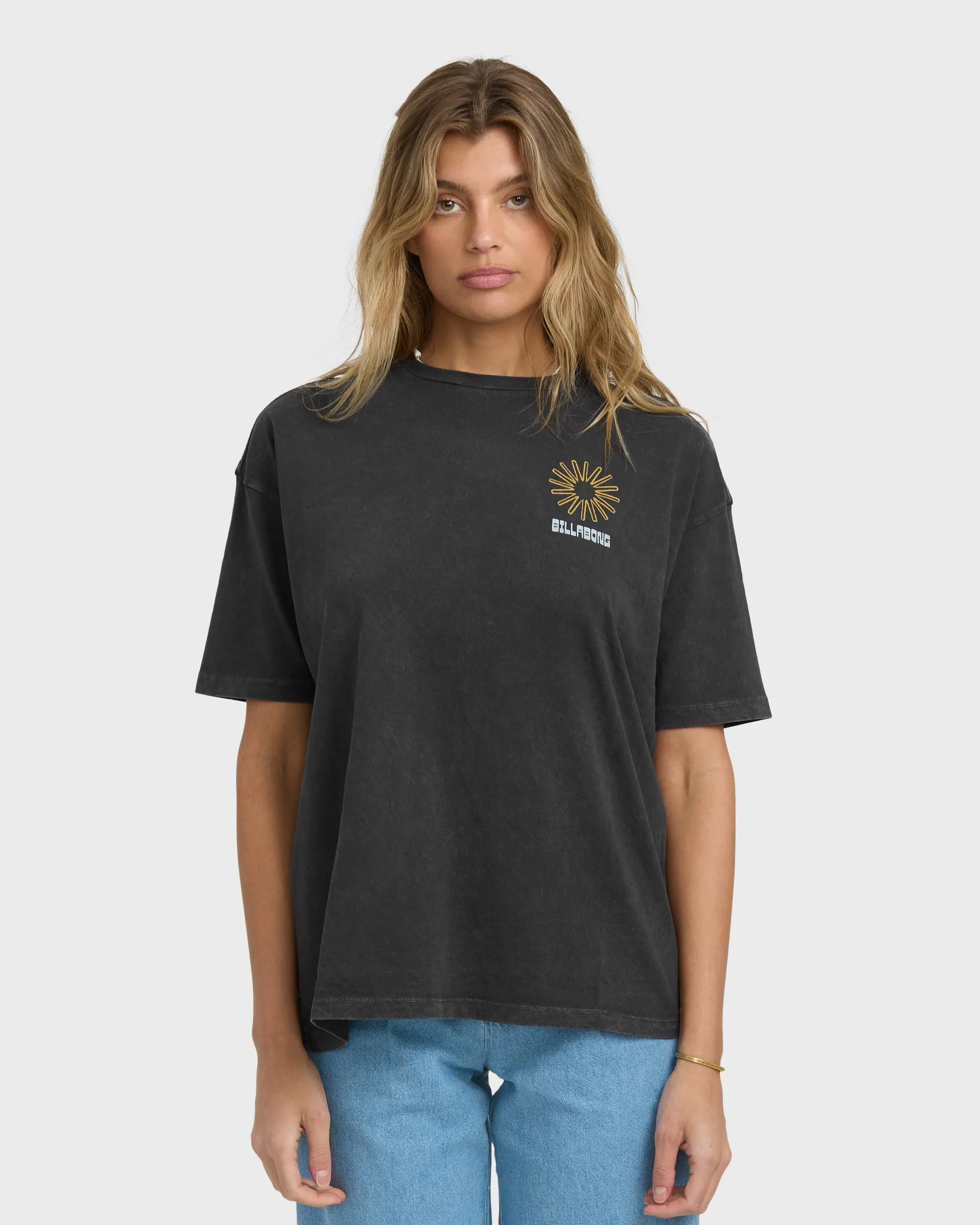 Sunshine Chaser Short Sleeve T-Shirt - Off Black sold by Billabong