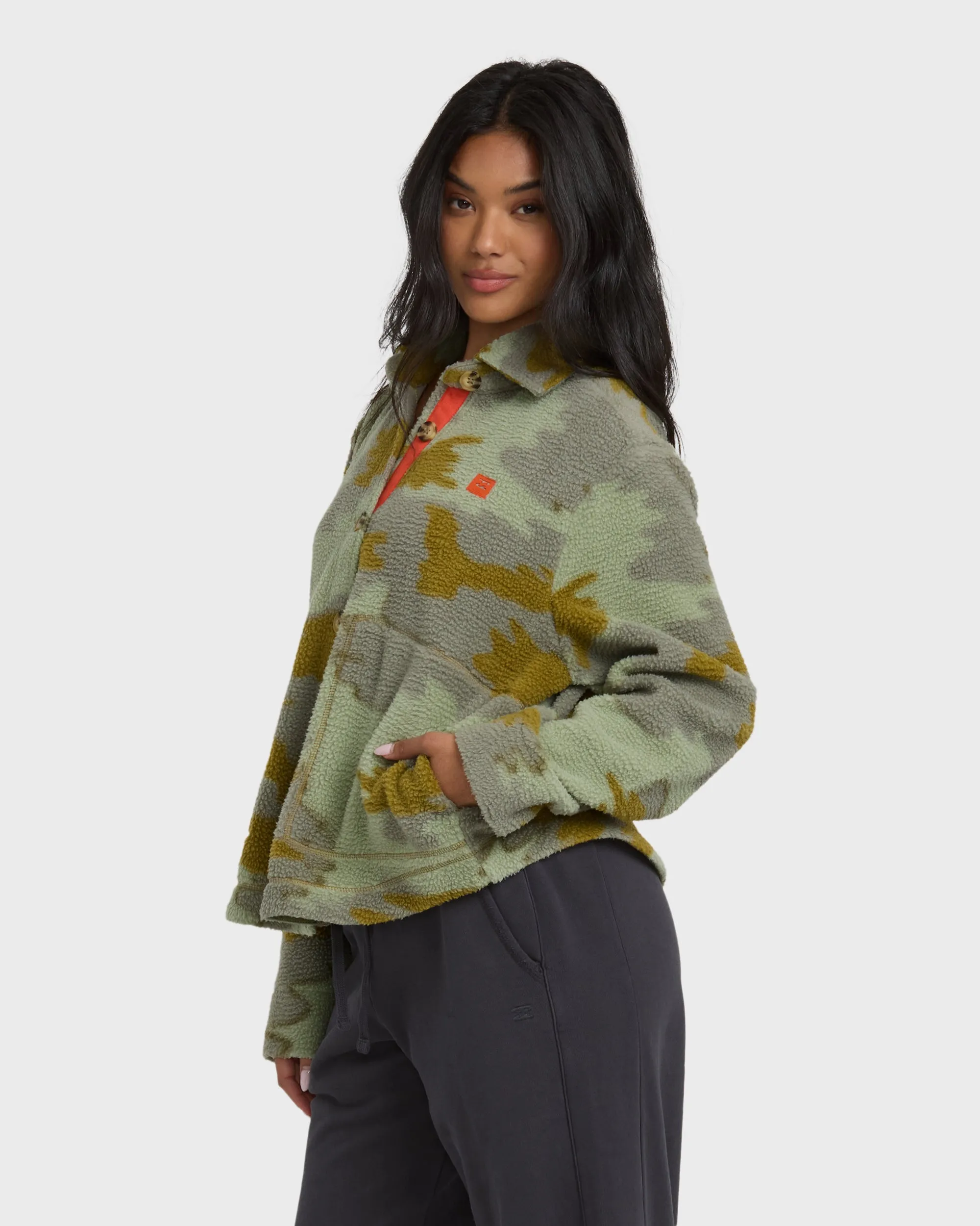 Breezy Sherpa Shacket - Camoflauge sold by Billabong product image thumbnail 4
