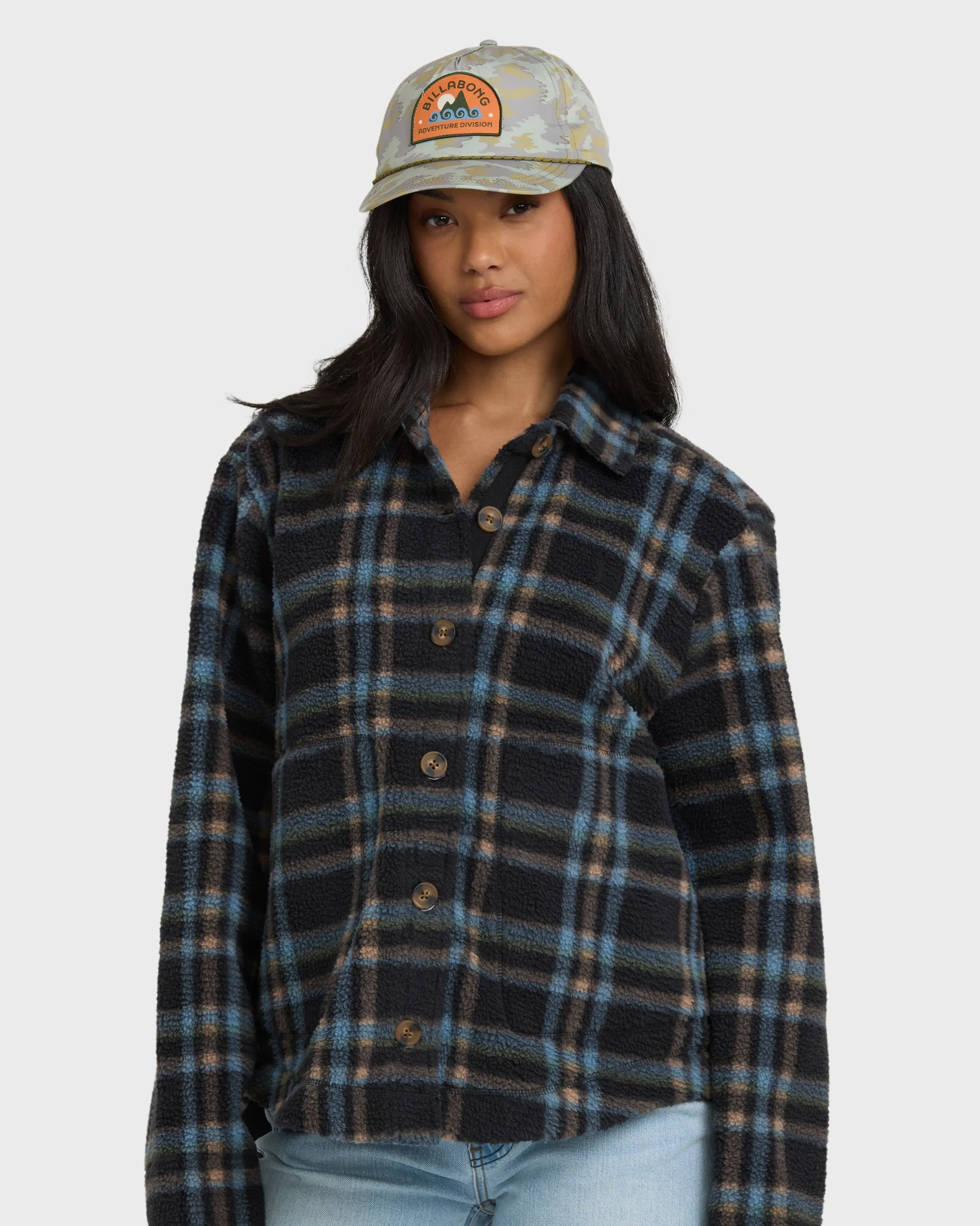 Breezy Sherpa Shacket - Black Sands sold by Billabong product image thumbnail 2