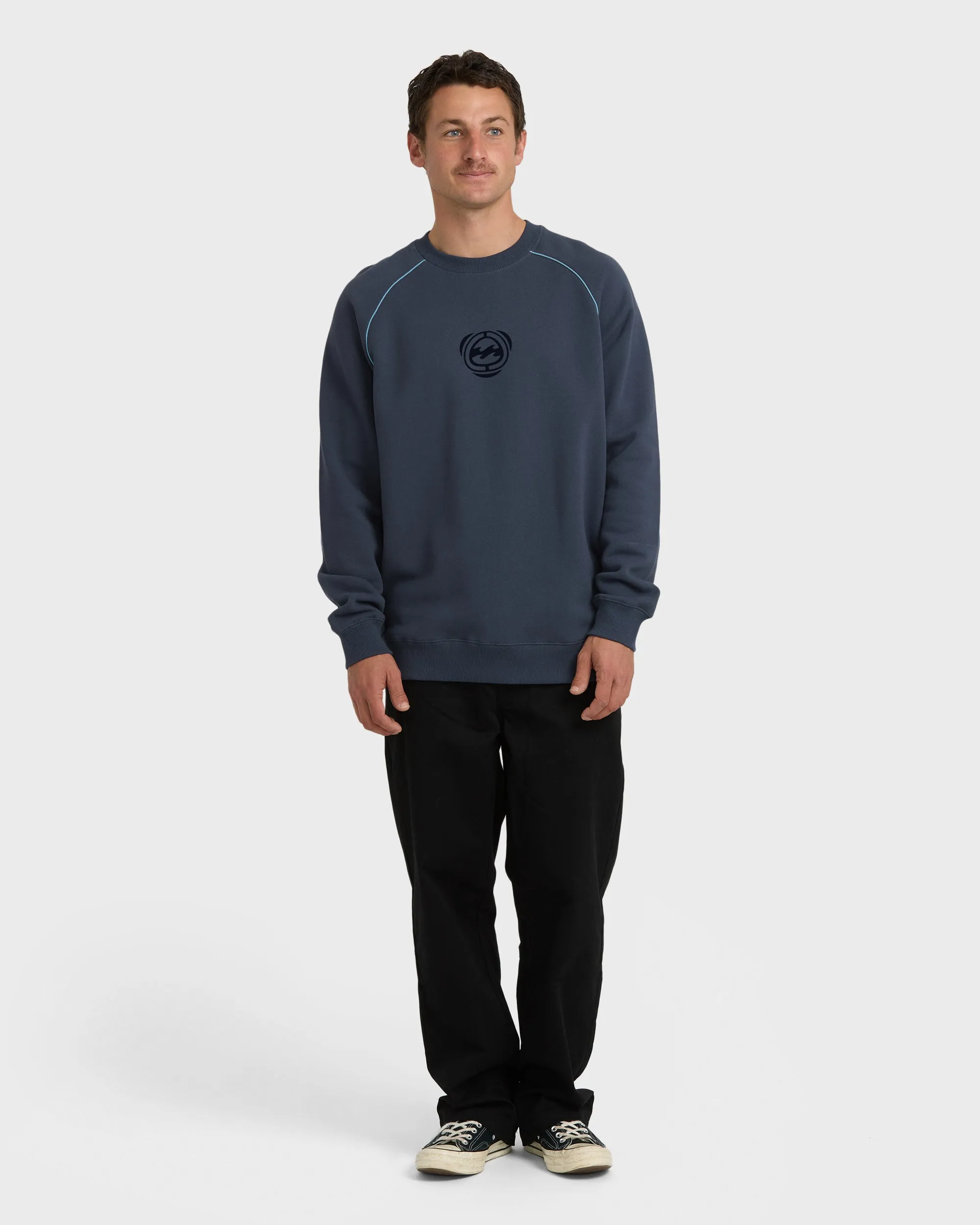 Bio Fleece Crewneck Sweatshirt - Vintage Navy sold by Billabong product image thumbnail 4