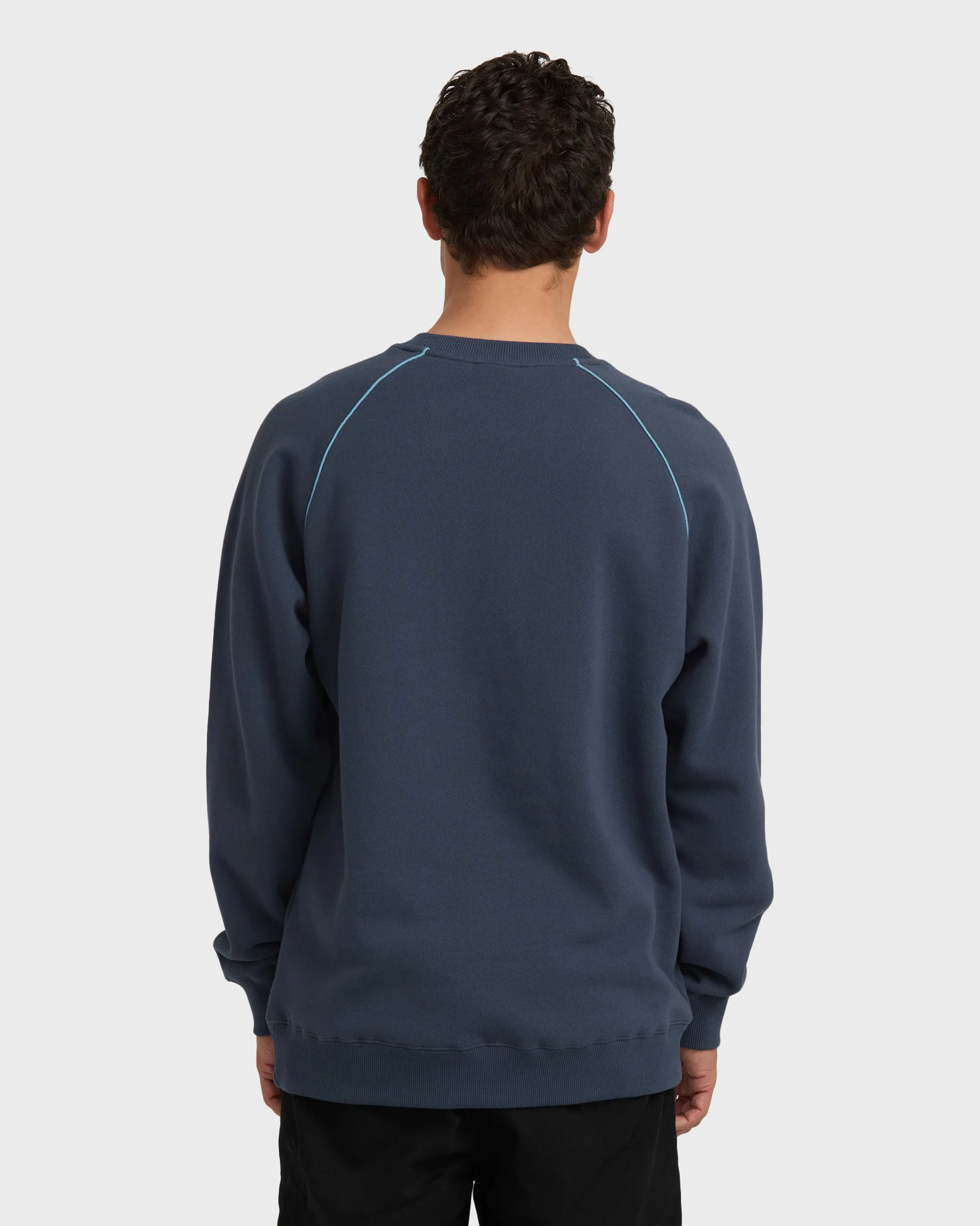Bio Fleece Crewneck Sweatshirt - Vintage Navy sold by Billabong product image thumbnail 2