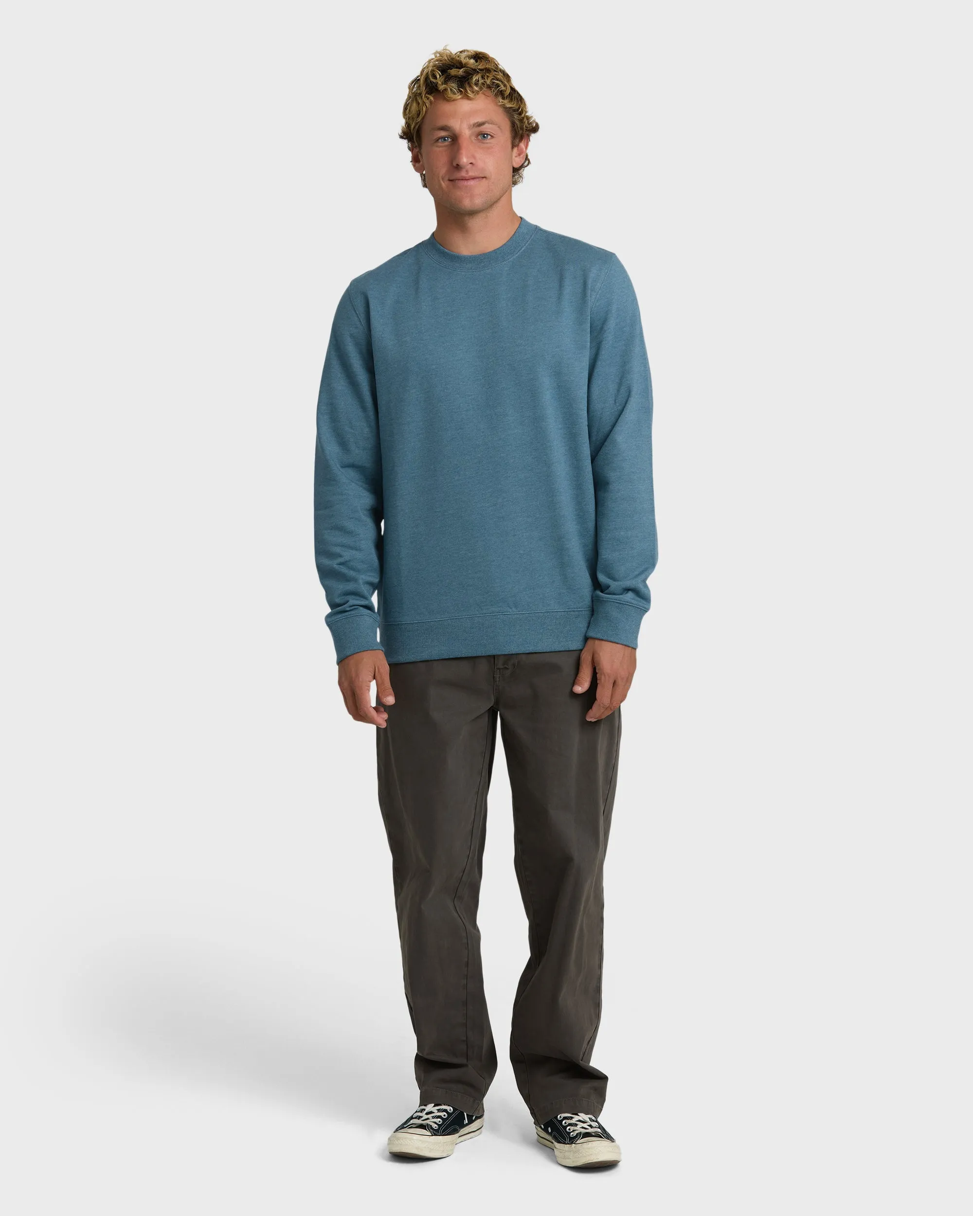 All Day Crewneck Sweatshirt - Real Teal sold by Billabong product image thumbnail 4