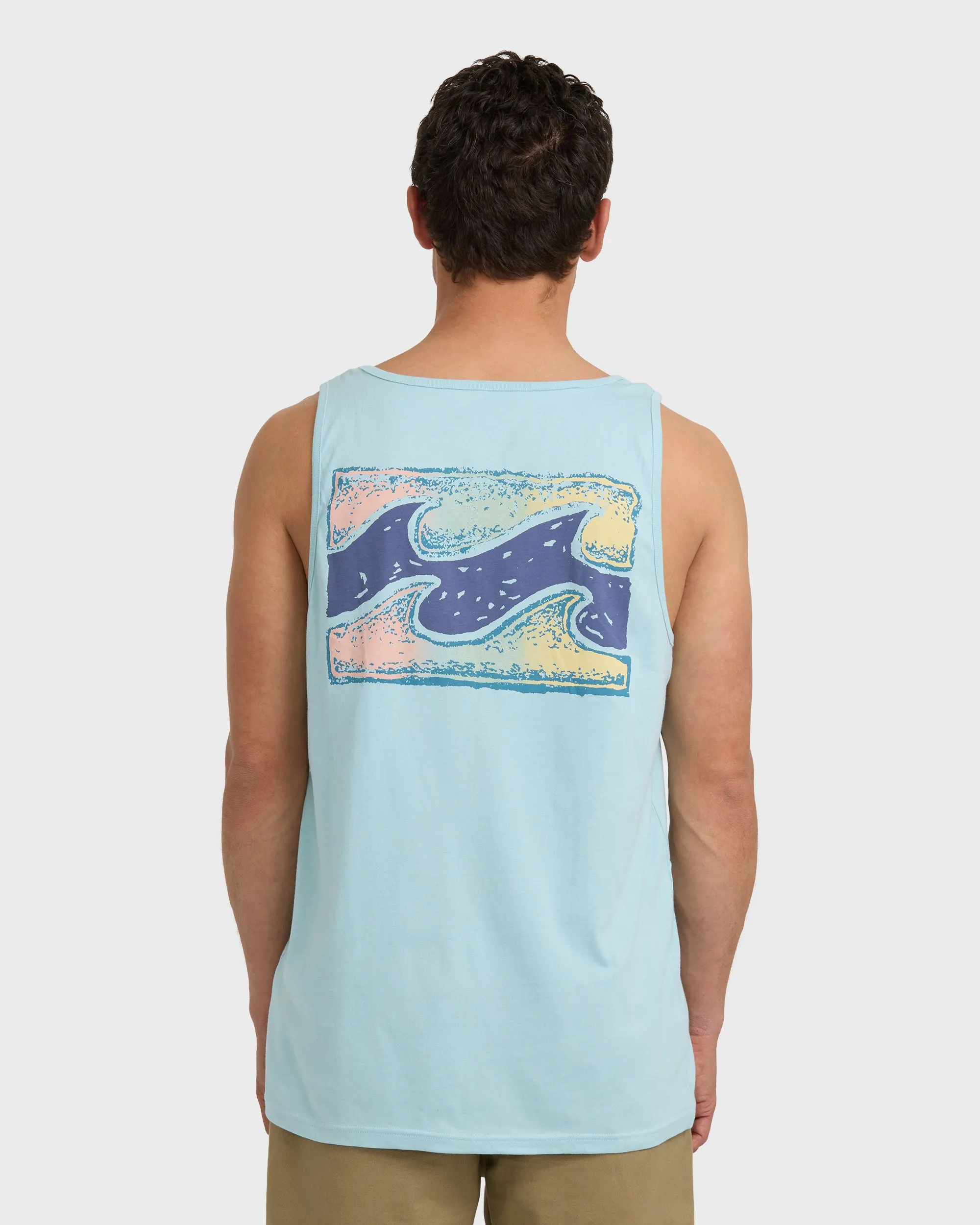 Crayon Wave Premium Tank - Dusty Blue sold by Billabong product image thumbnail 2