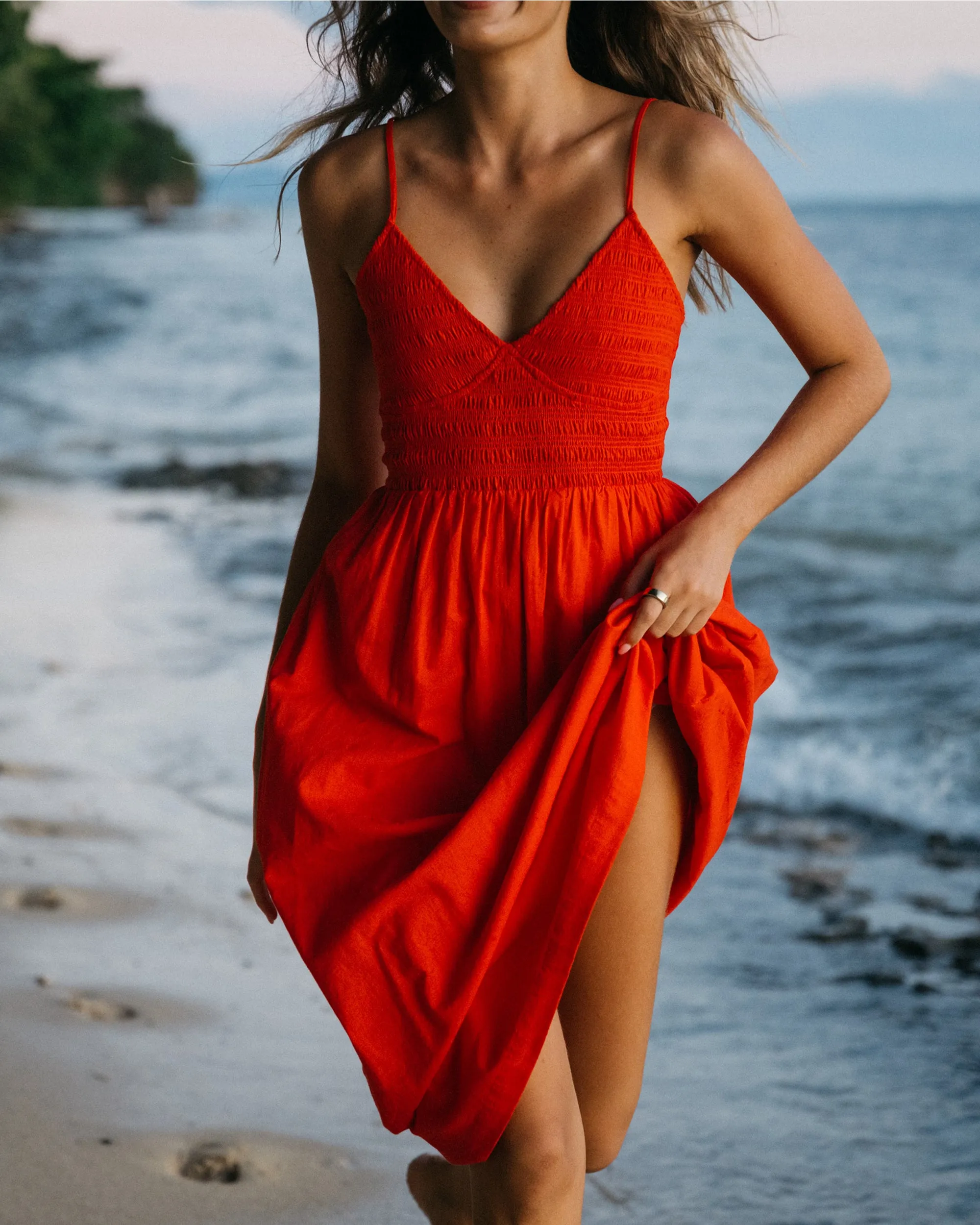 Such A Trip Midi Dress - Red Aloha sold by Billabong product image thumbnail 2