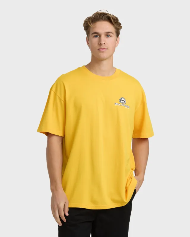 Bio Wave OG Short Sleeve T-Shirt - Yellow sold by Billabong