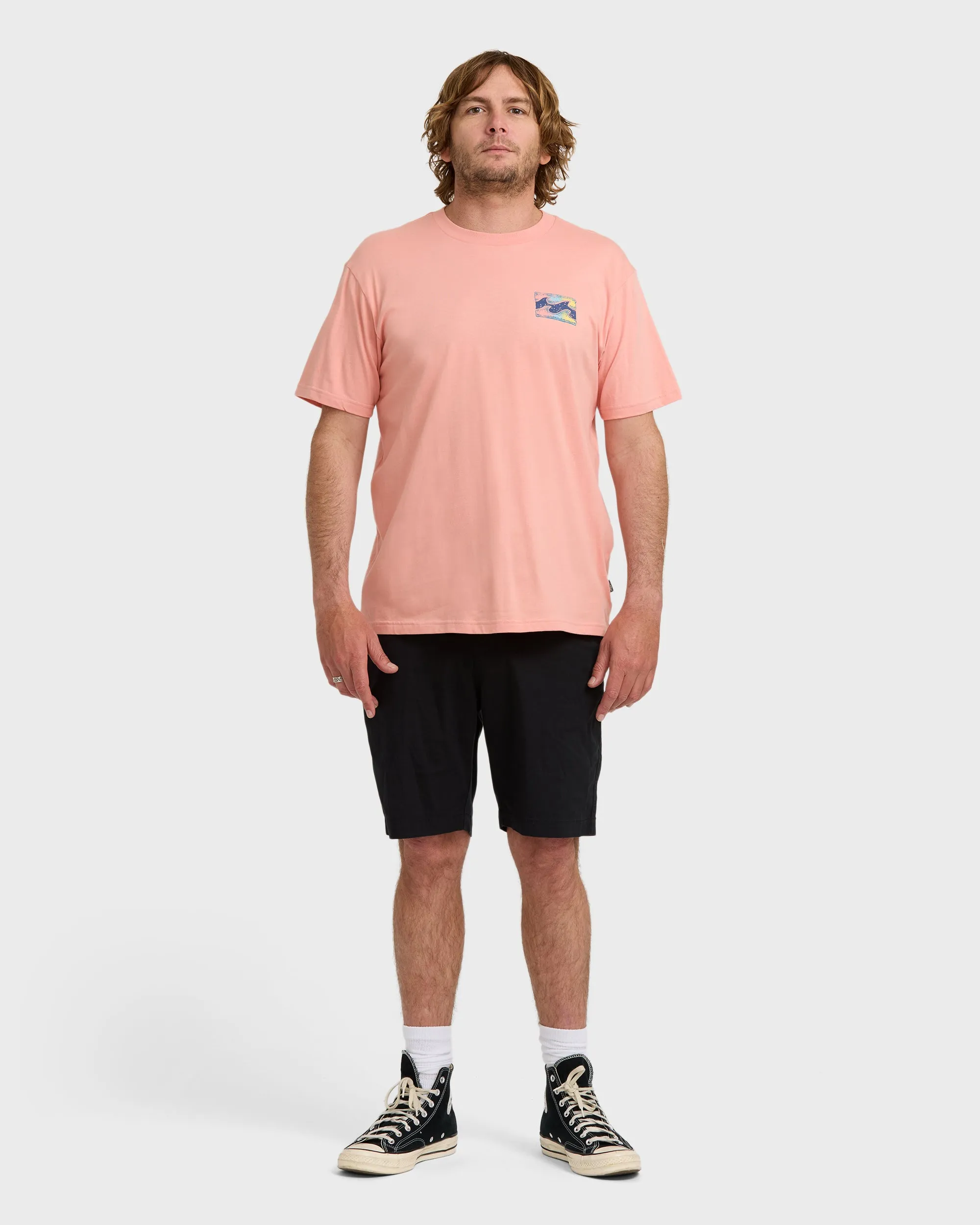 Crayon Wave Premium Short Sleeve T-Shirt - Peach sold by Billabong product image thumbnail 4