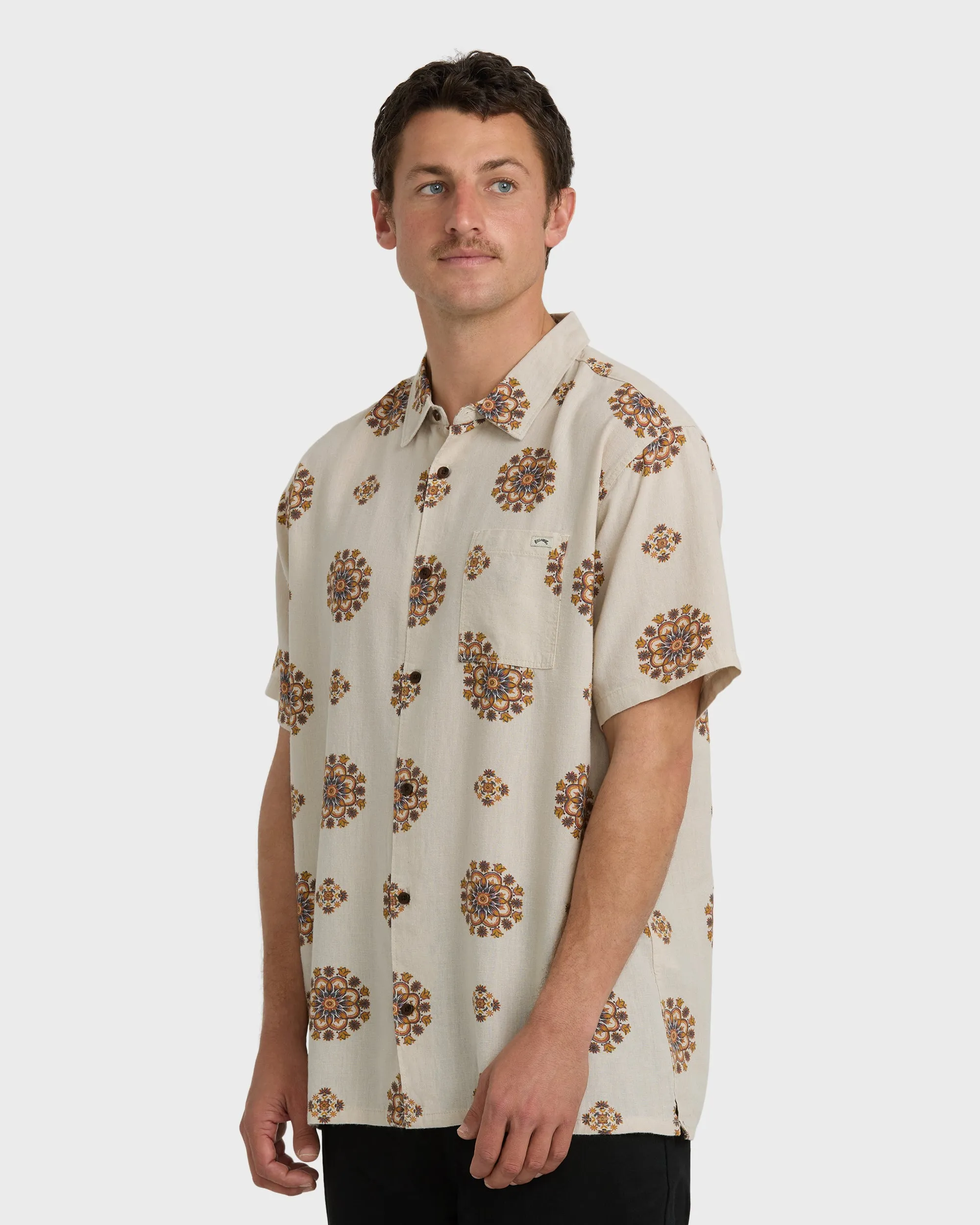 Cordoba Short Sleeve Shirt - Cream sold by Billabong product image thumbnail 3