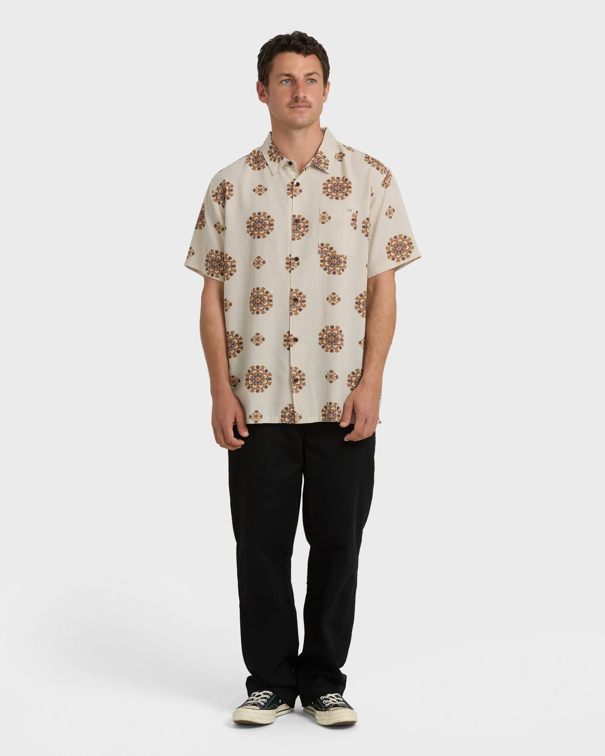 Cordoba Short Sleeve Shirt - Cream sold by Billabong product image thumbnail 4