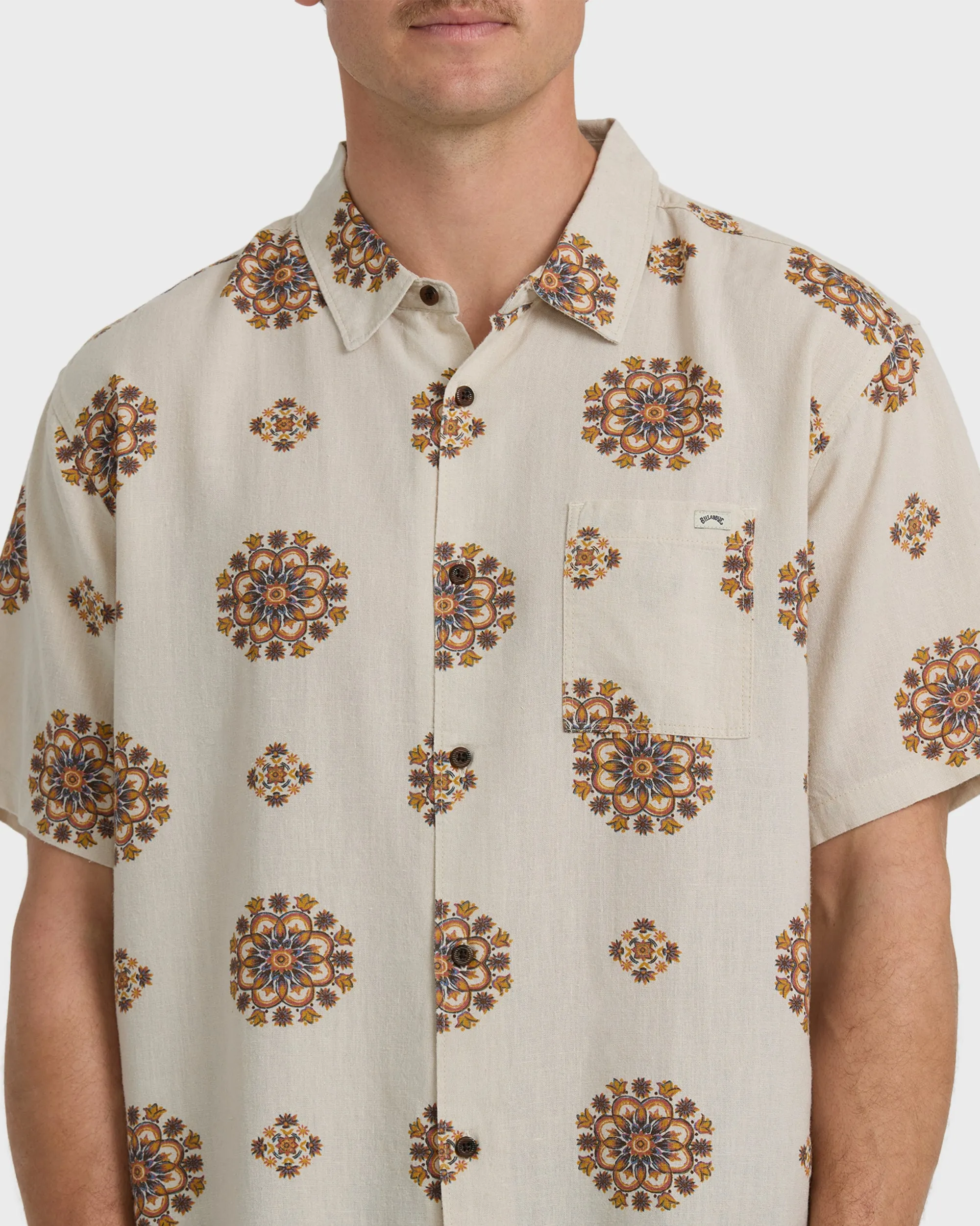 Cordoba Short Sleeve Shirt - Cream sold by Billabong product image thumbnail 5