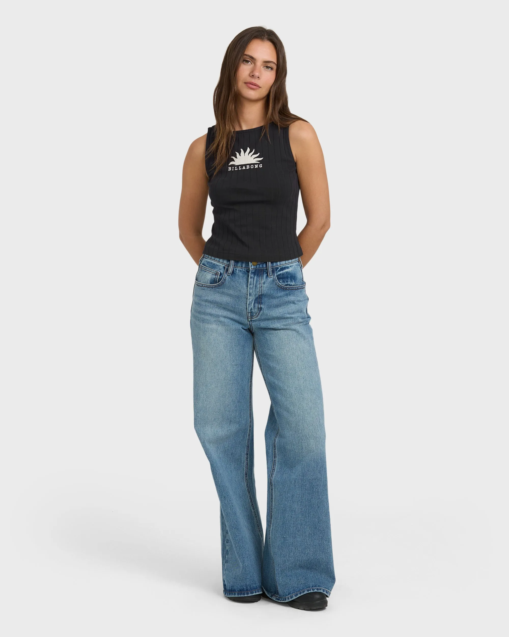 Rae Knit Tank T-Shirt - Black Sands sold by Billabong product image thumbnail 3