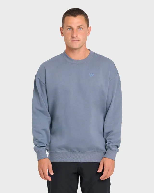 Rhodes Crewneck Sweatshirt - Denim Chambray made by Billabong