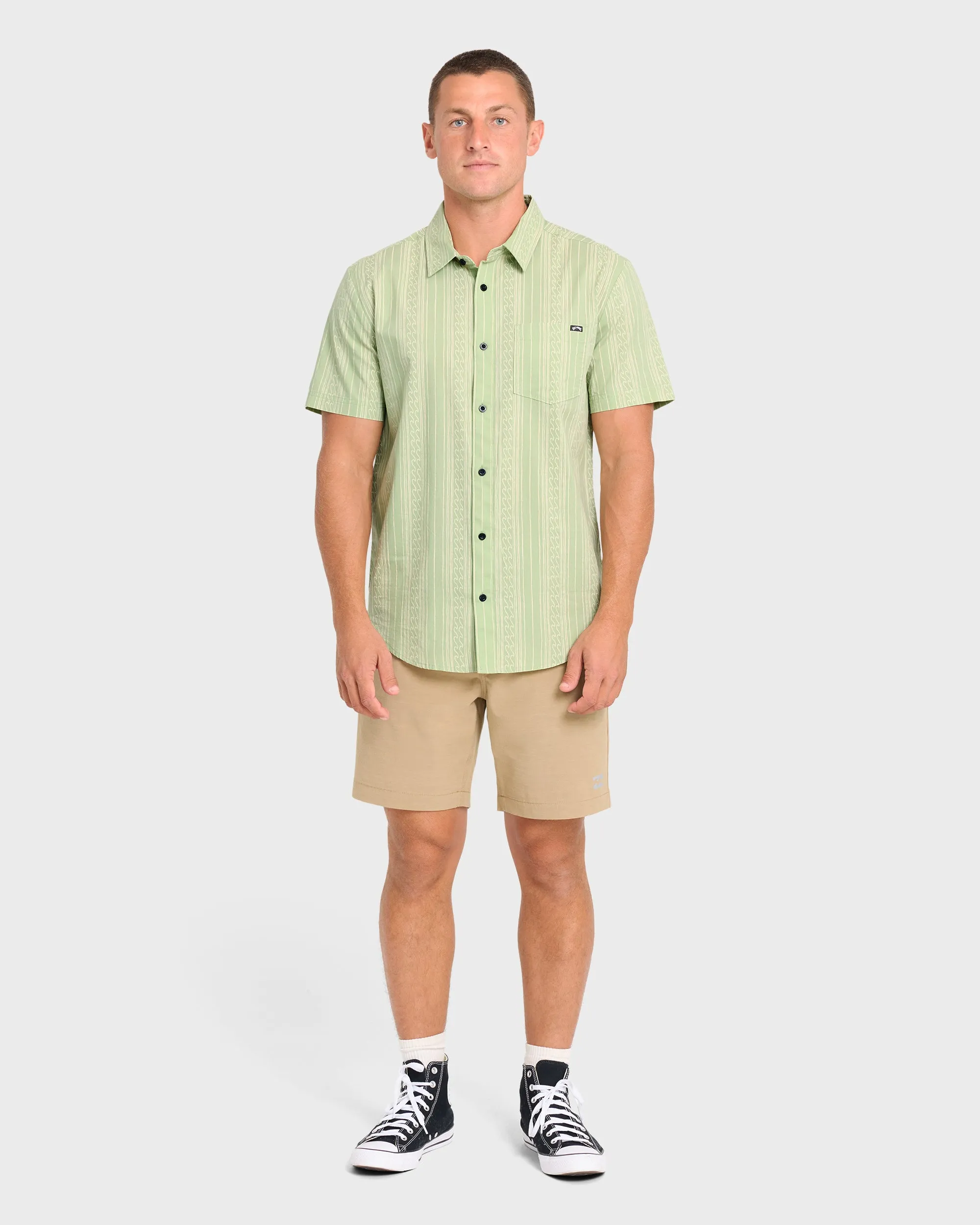 Low Tide Short Sleeve Shirt - Sage Frost sold by Billabong product image thumbnail 4