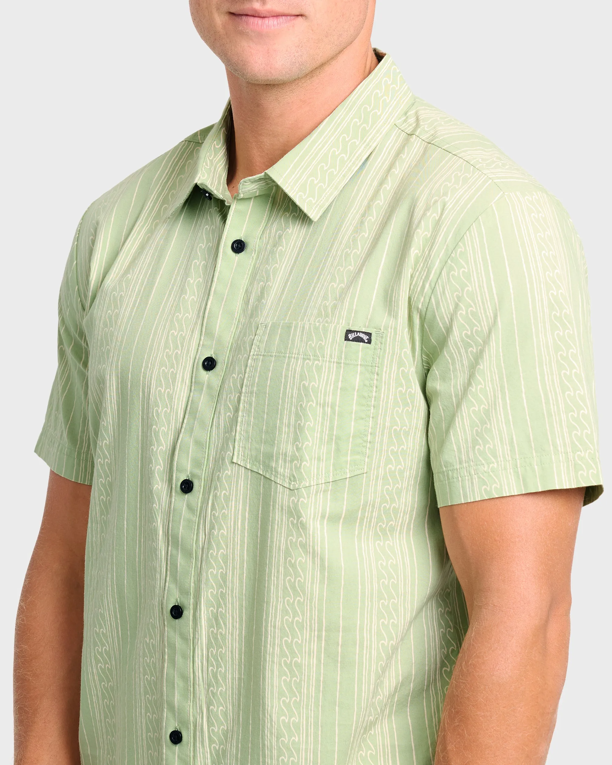 Low Tide Short Sleeve Shirt - Sage Frost sold by Billabong product image thumbnail 5
