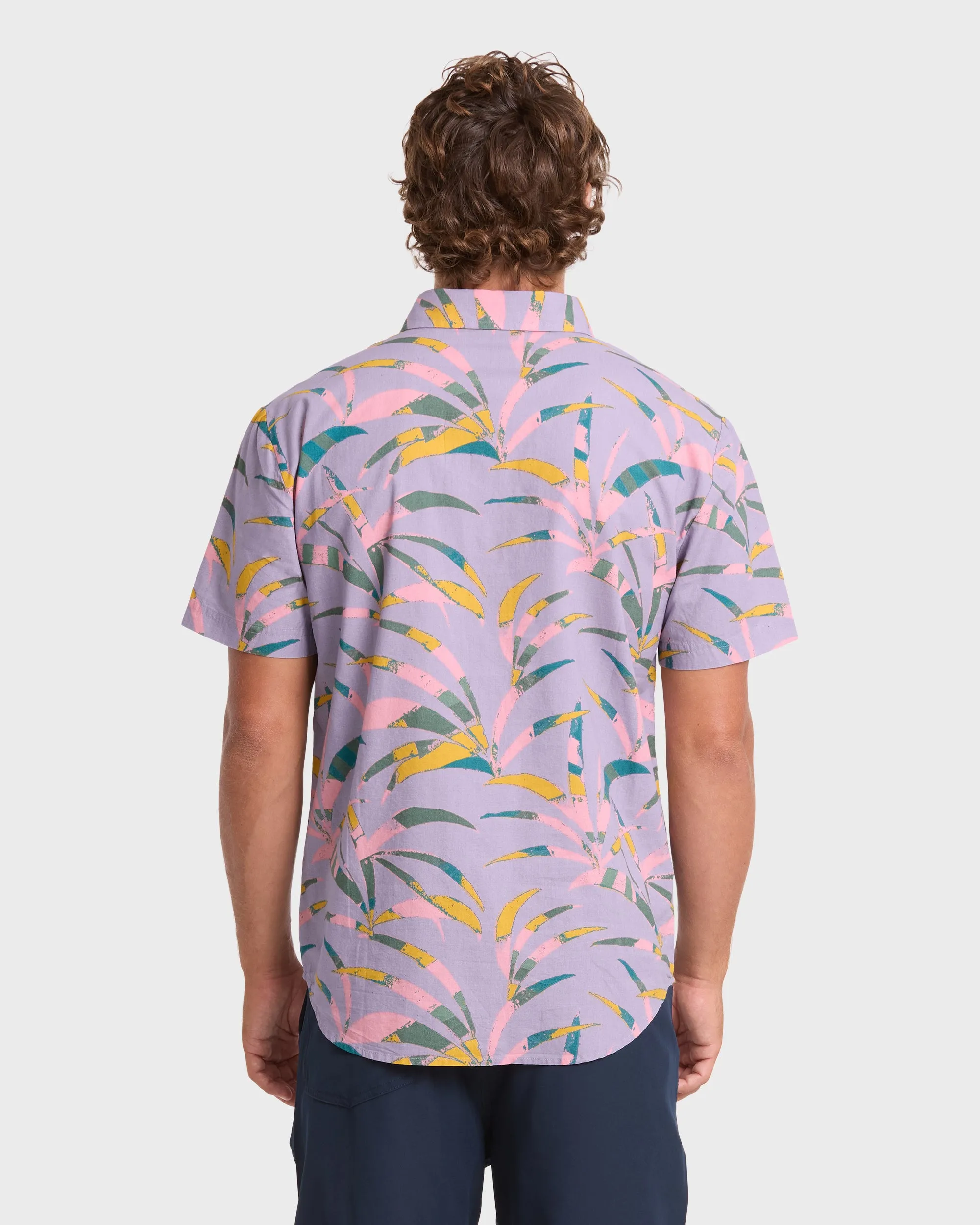 Multi Frond Short Sleeve Shirt - Grey Violet sold by Billabong product image thumbnail 2