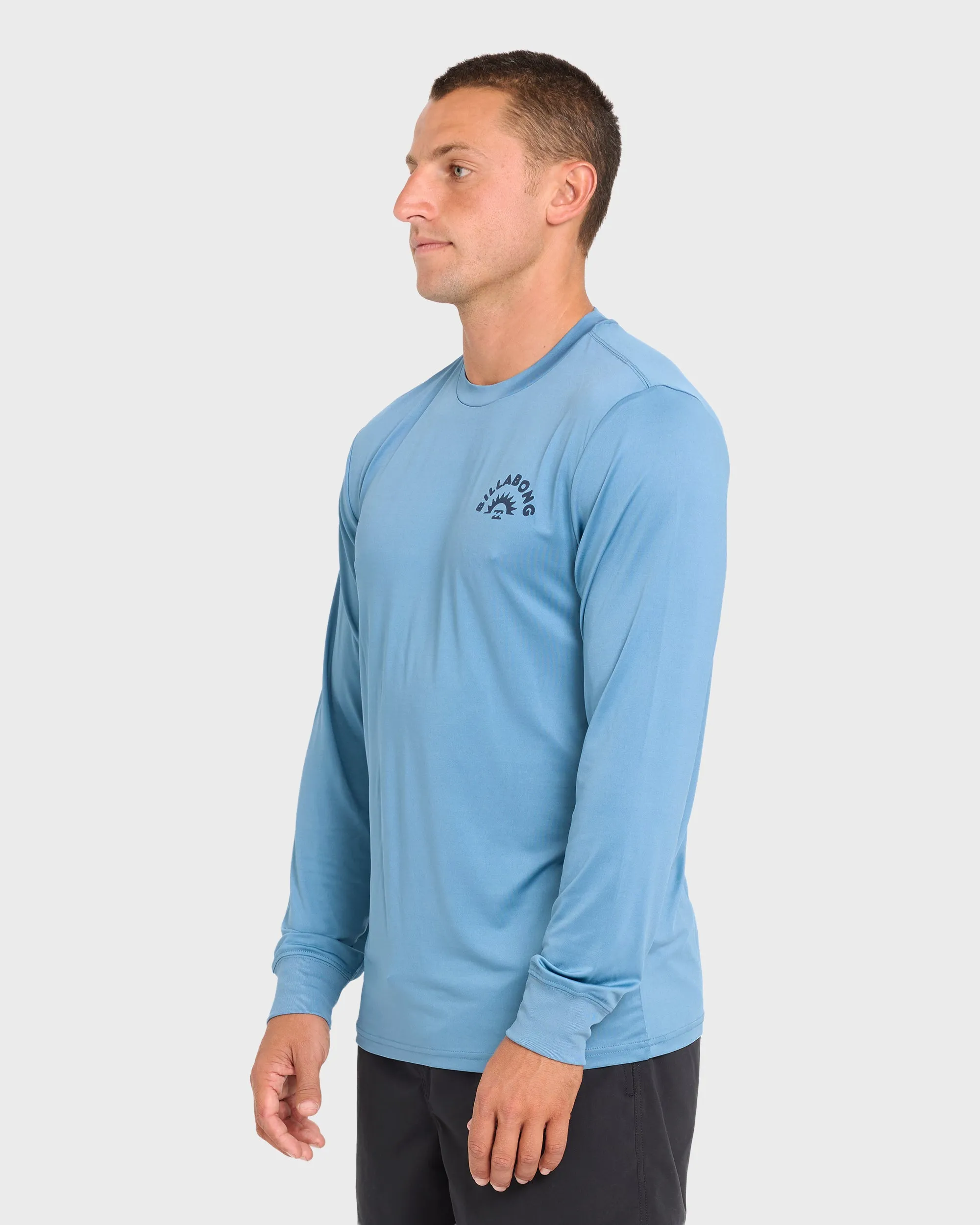 Heel Flip Crew Long Sleeve Rashguard - Vintage Indigo sold by Billabong product image thumbnail 3