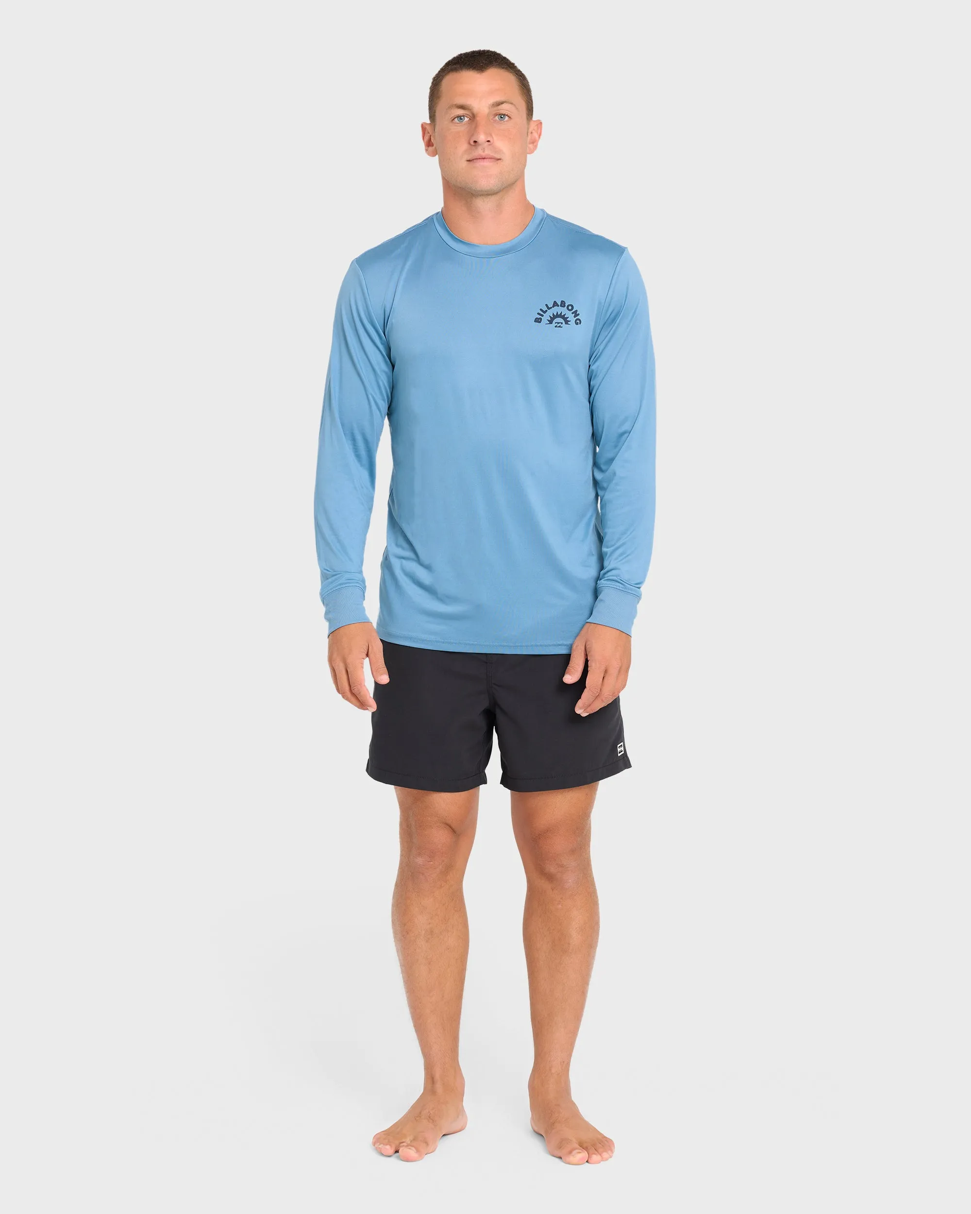 Heel Flip Crew Long Sleeve Rashguard - Vintage Indigo sold by Billabong product image thumbnail 4