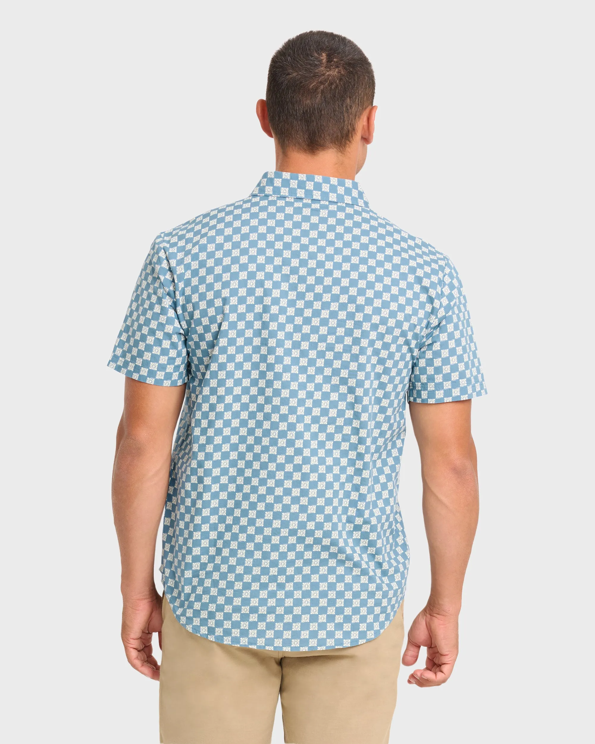 Daisy Check Short Sleeve Shirt - Vintage Indigo sold by Billabong product image thumbnail 2