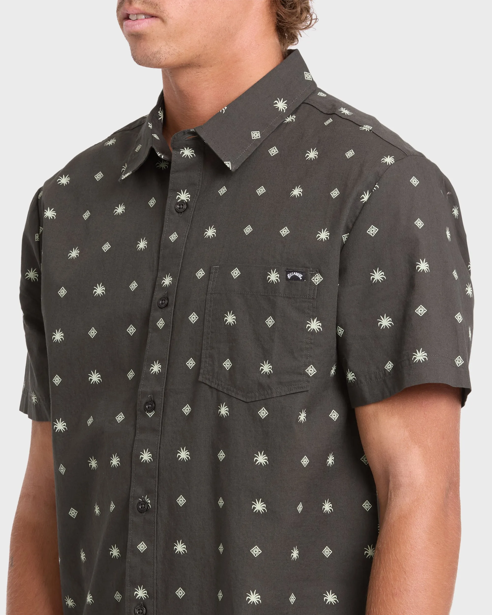 Aloe How Are You Short Sleeve Shirt - Charcoal sold by Billabong product image thumbnail 5