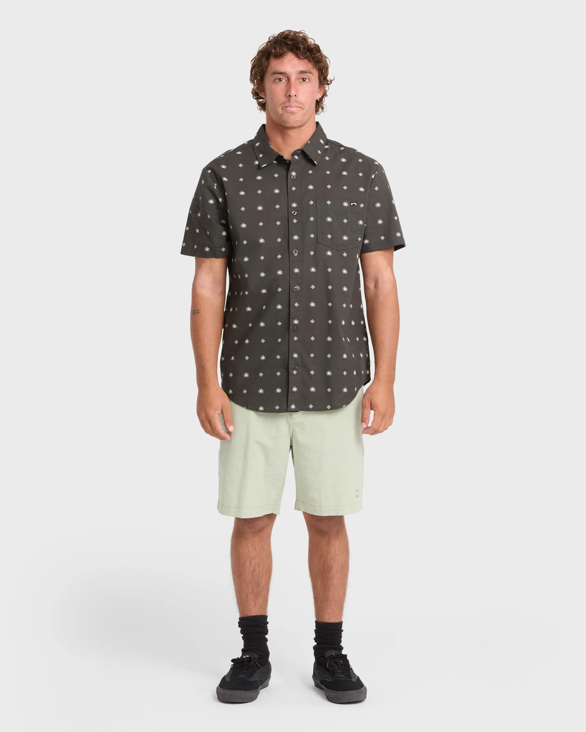 Aloe How Are You Short Sleeve Shirt - Charcoal sold by Billabong product image thumbnail 4