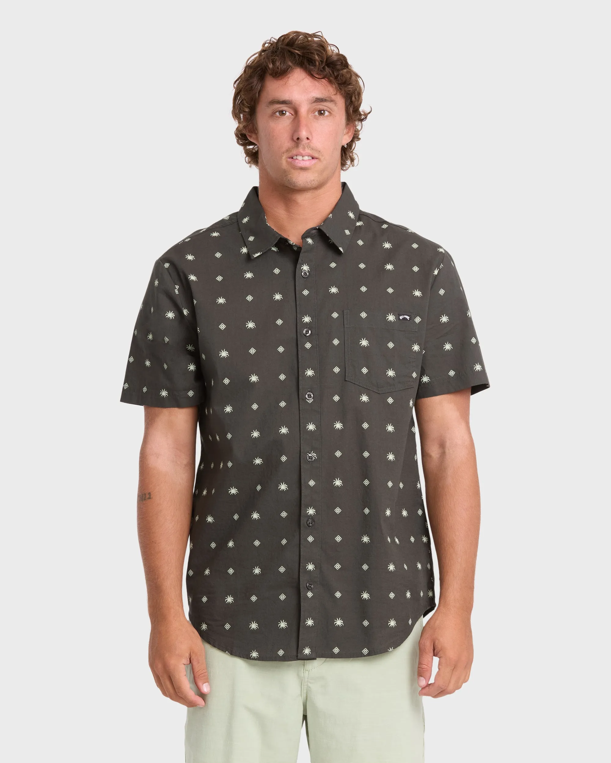 Aloe How Are You Short Sleeve Shirt - Charcoal sold by Billabong