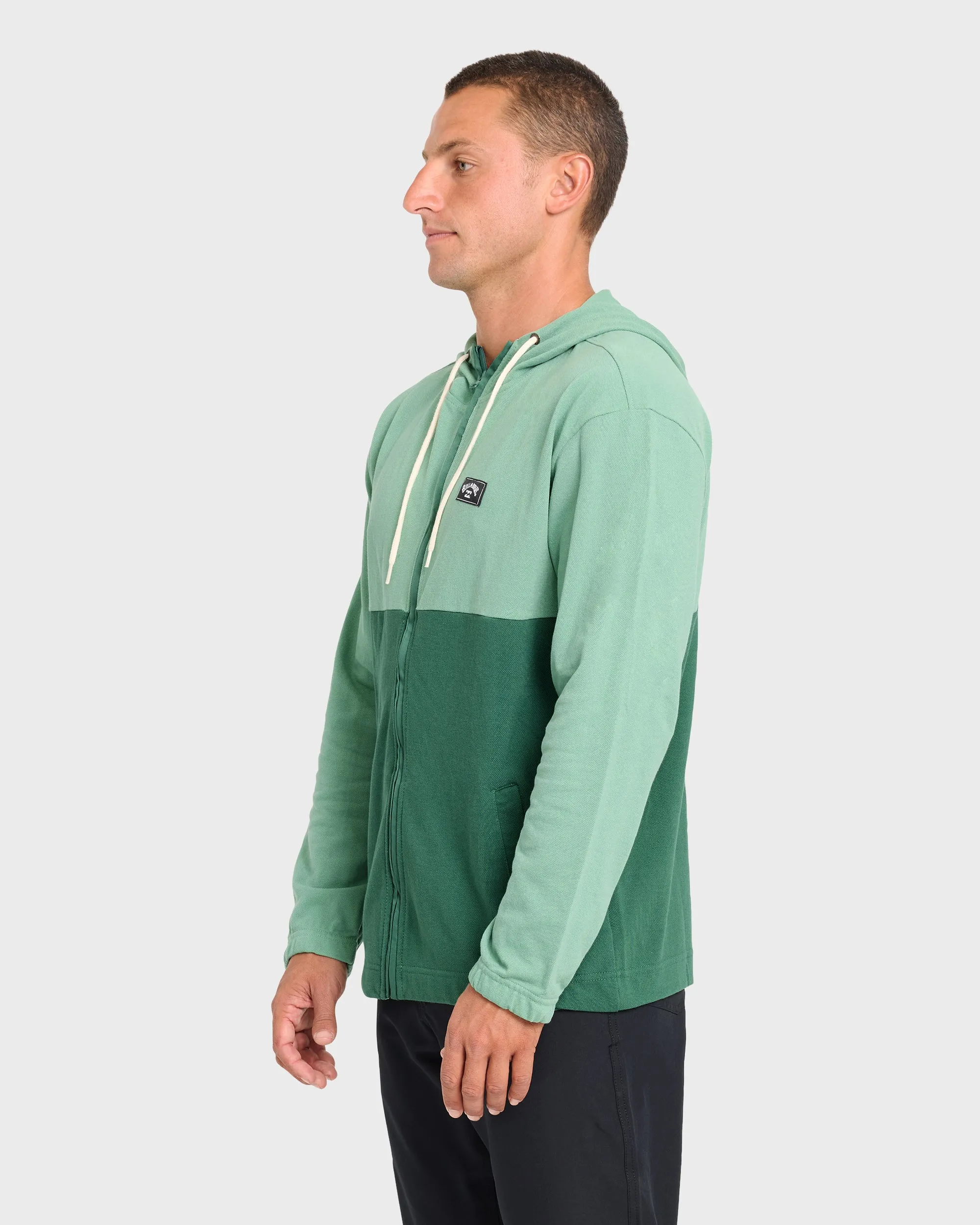 Abner Zip Sweatshirt - Dusty Green sold by Billabong product image thumbnail 3
