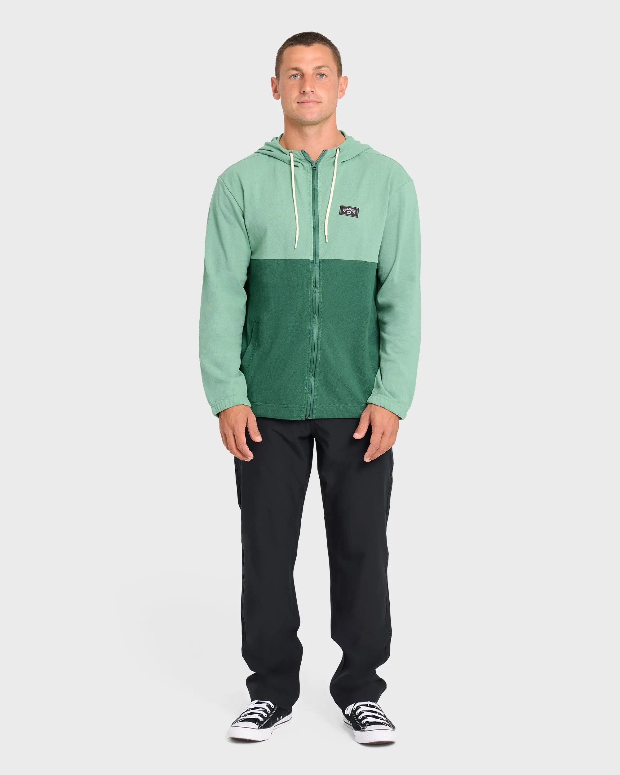 Abner Zip Sweatshirt - Dusty Green sold by Billabong product image thumbnail 4